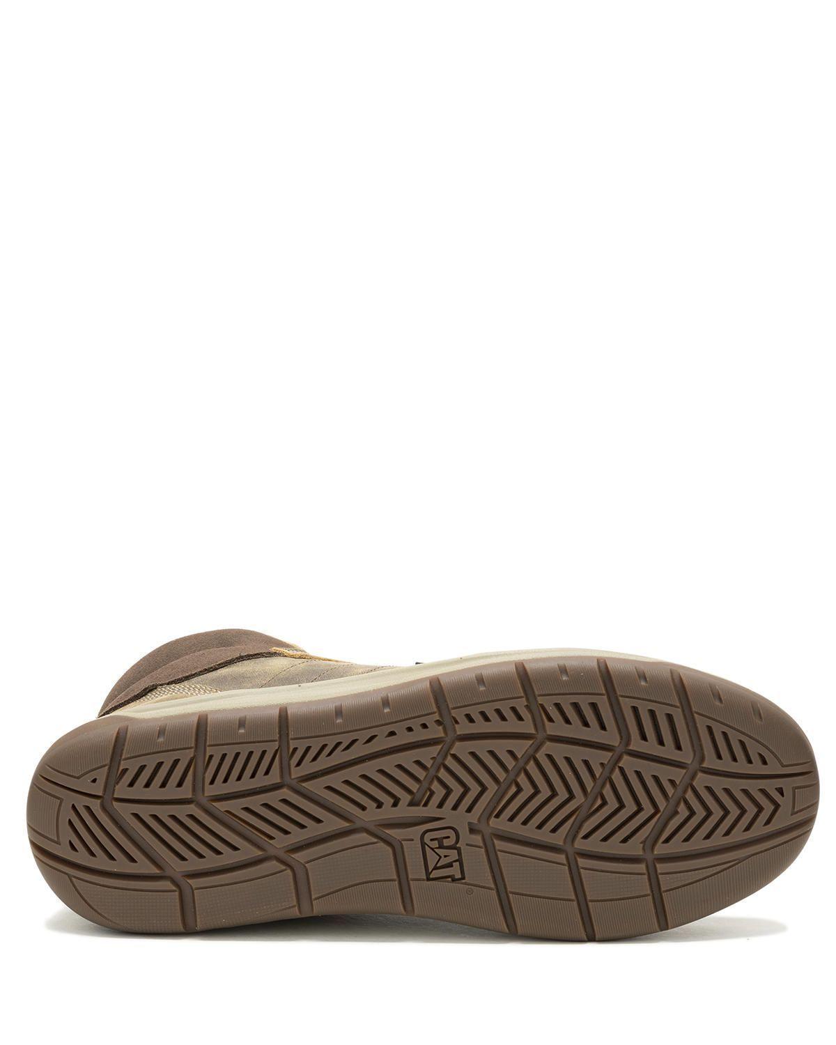 Zapatilla cuero con caña Apa Cush Mid Café Hombre-7