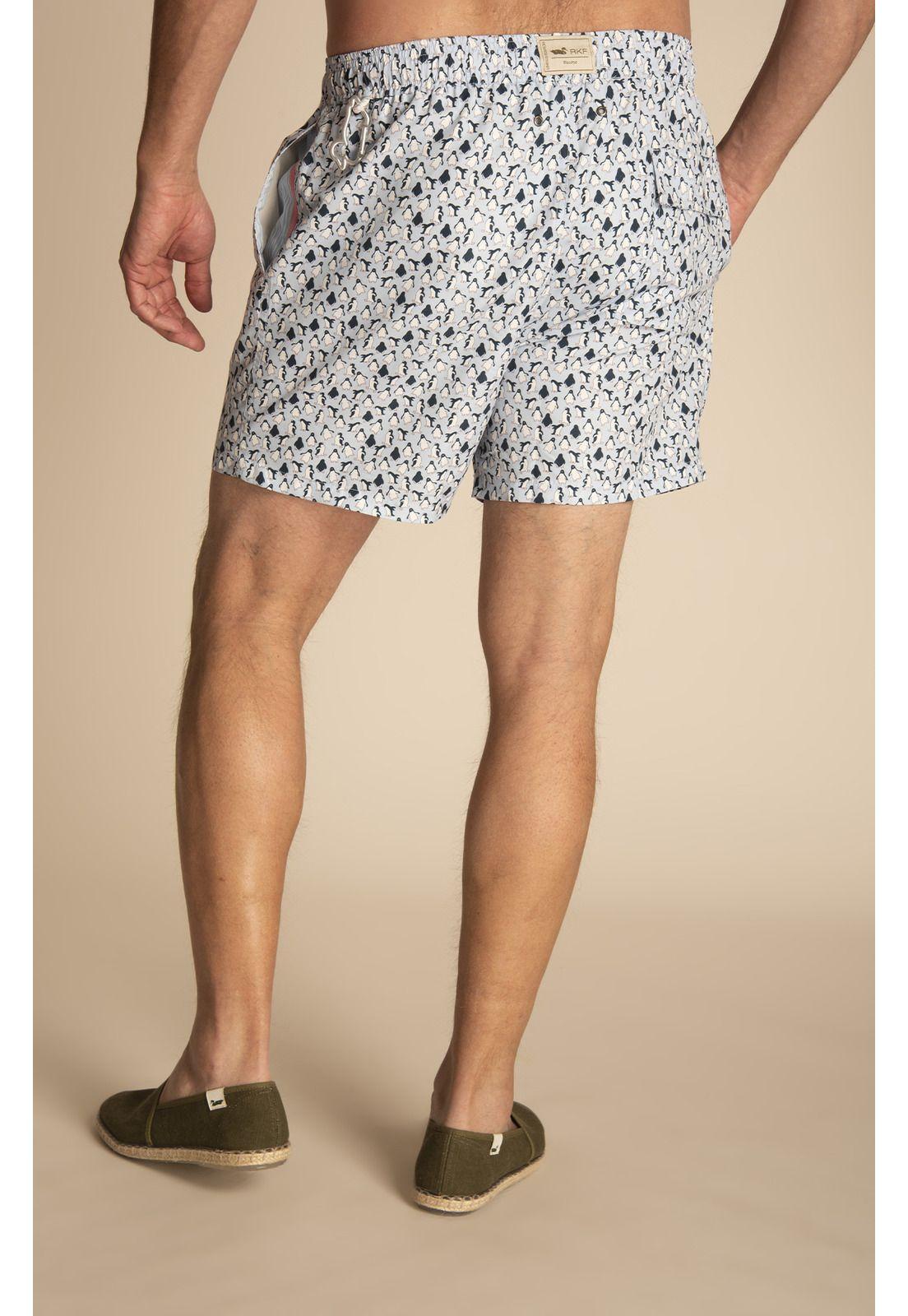 Traje de Baño Hombre Izam Celeste-6
