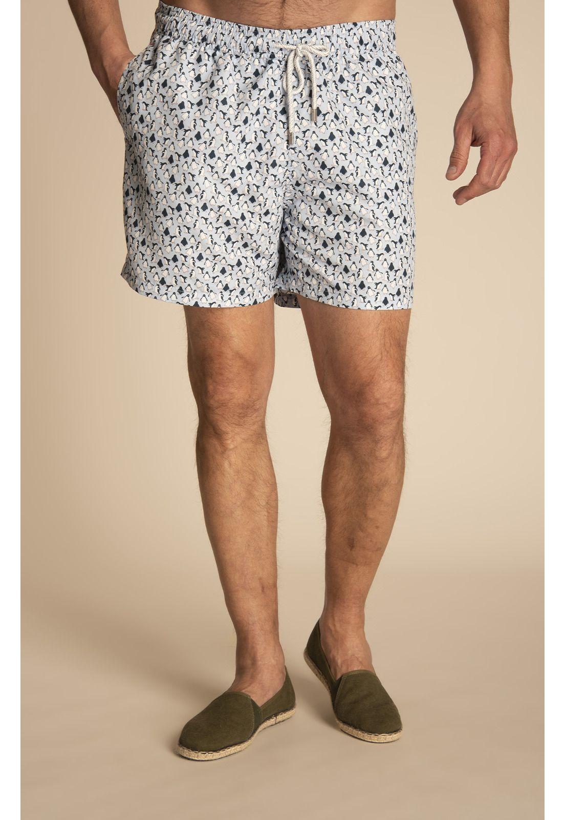 Traje de Baño Hombre Izam Celeste-7