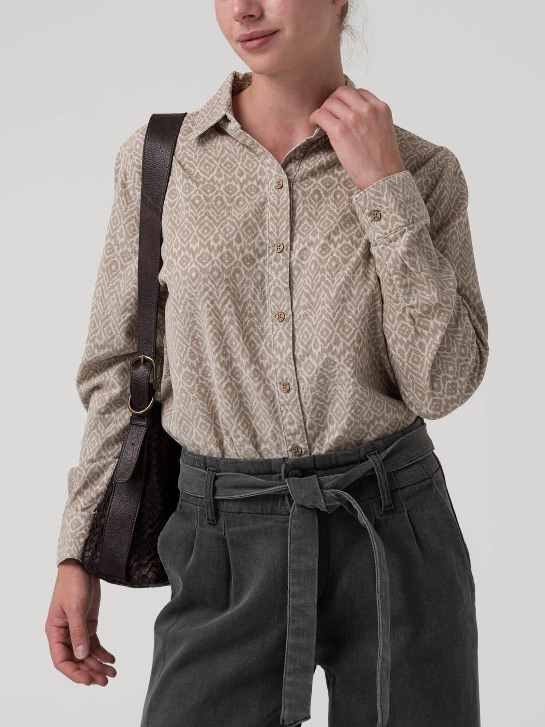 Blusa Algodón Mujer Genario Beige-4