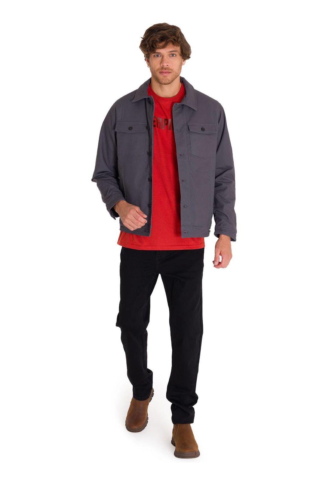Chaqueta Trucker Hombre Gris-7