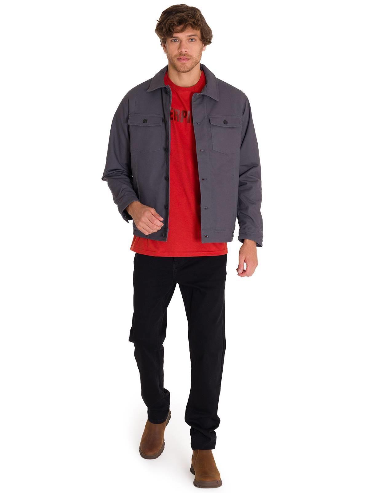 Chaqueta Trucker Hombre Gris-7