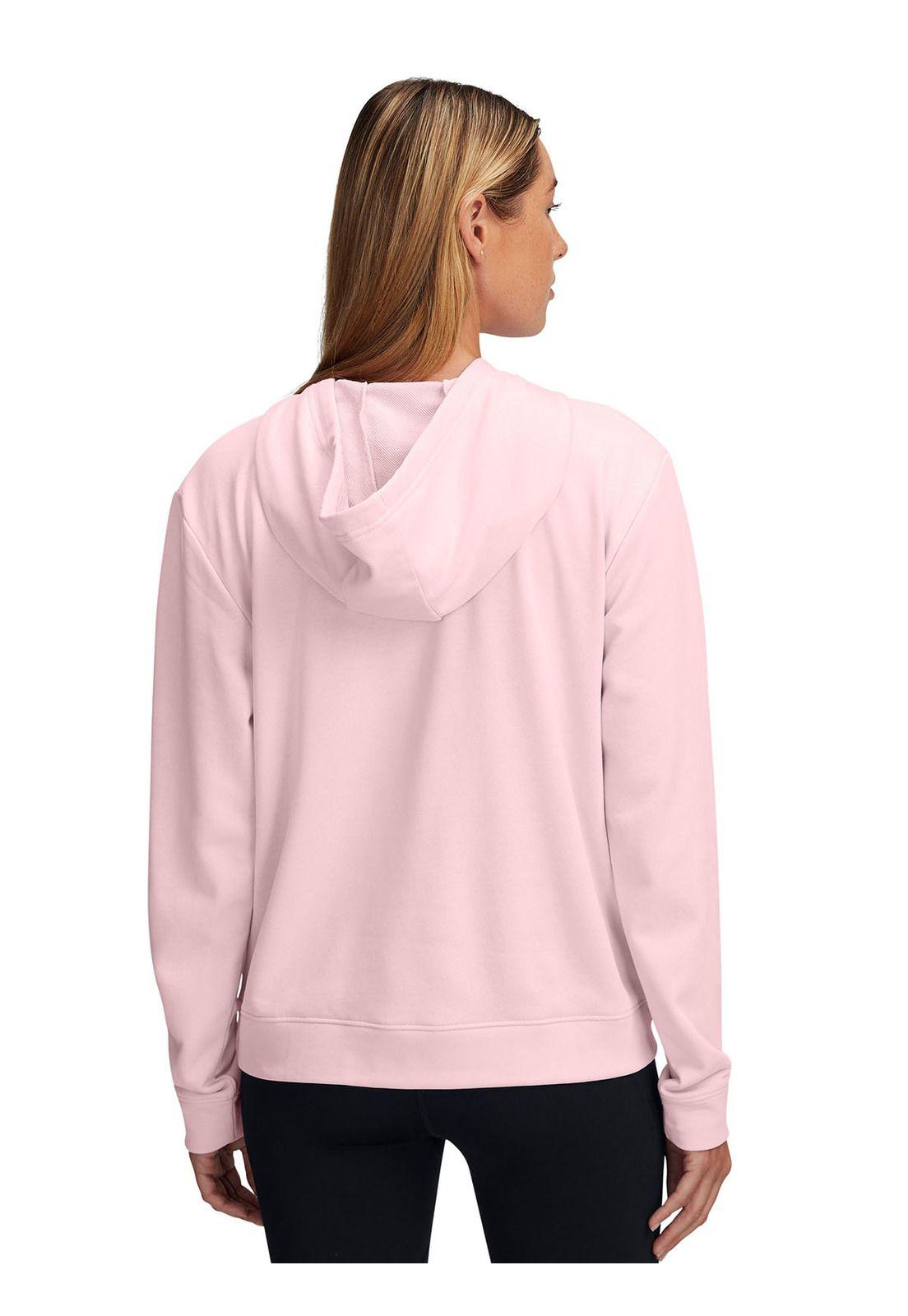 Polerón Ua Rival Terry Rosado Para Mujer-1