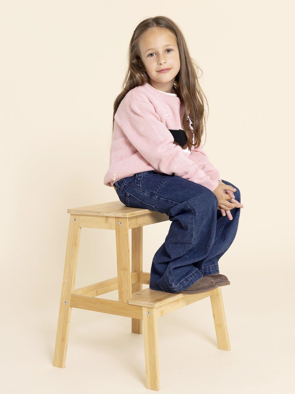 Botin Cuero Mandy Niña Café-3