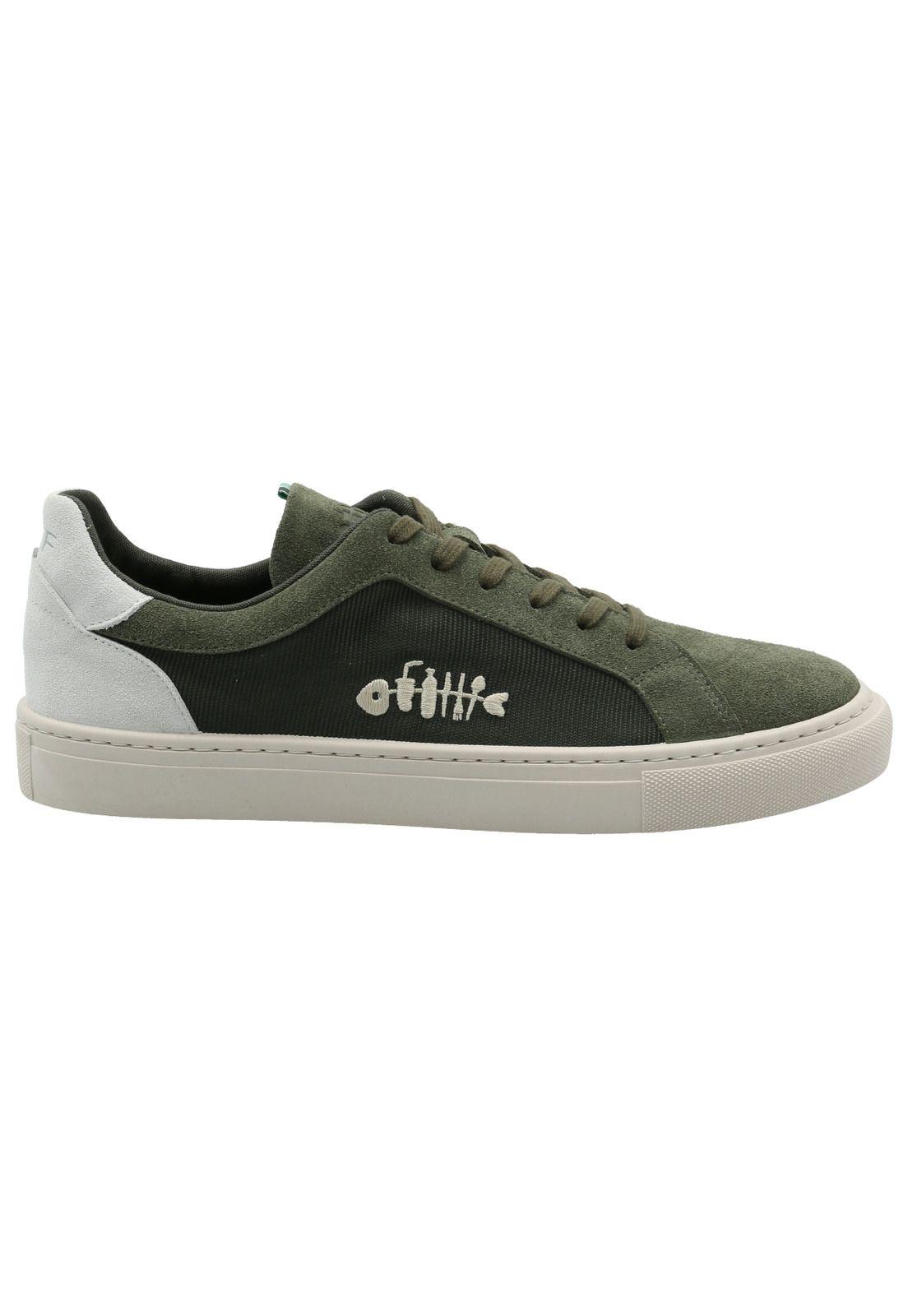 Zapatilla Cuero Hombre Tifon Verde -0