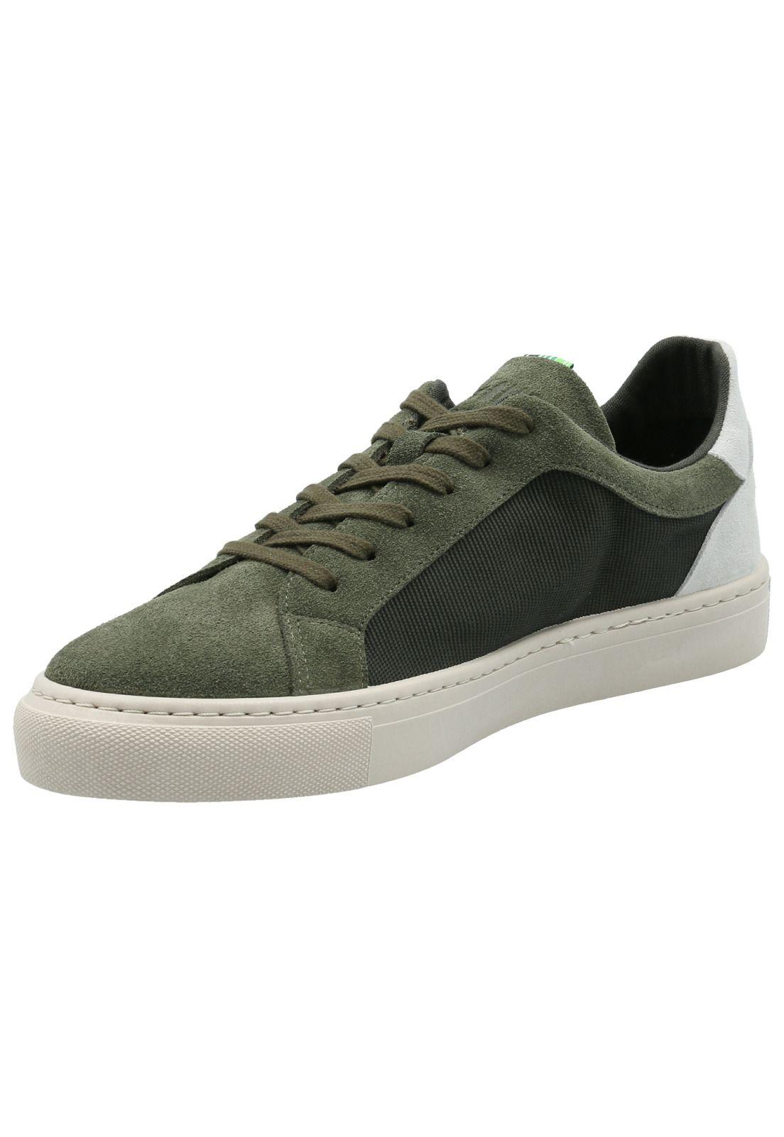 Zapatilla Cuero Hombre Tifon Verde -3