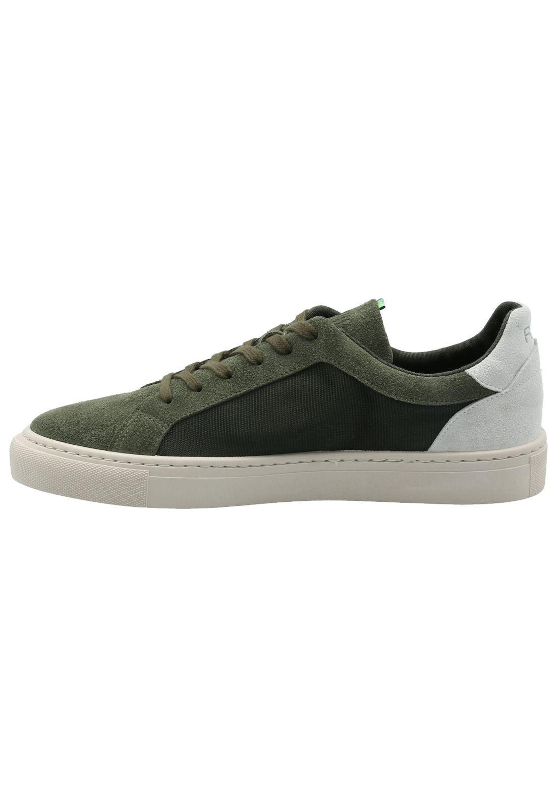 Zapatilla Cuero Hombre Tifon Verde -4