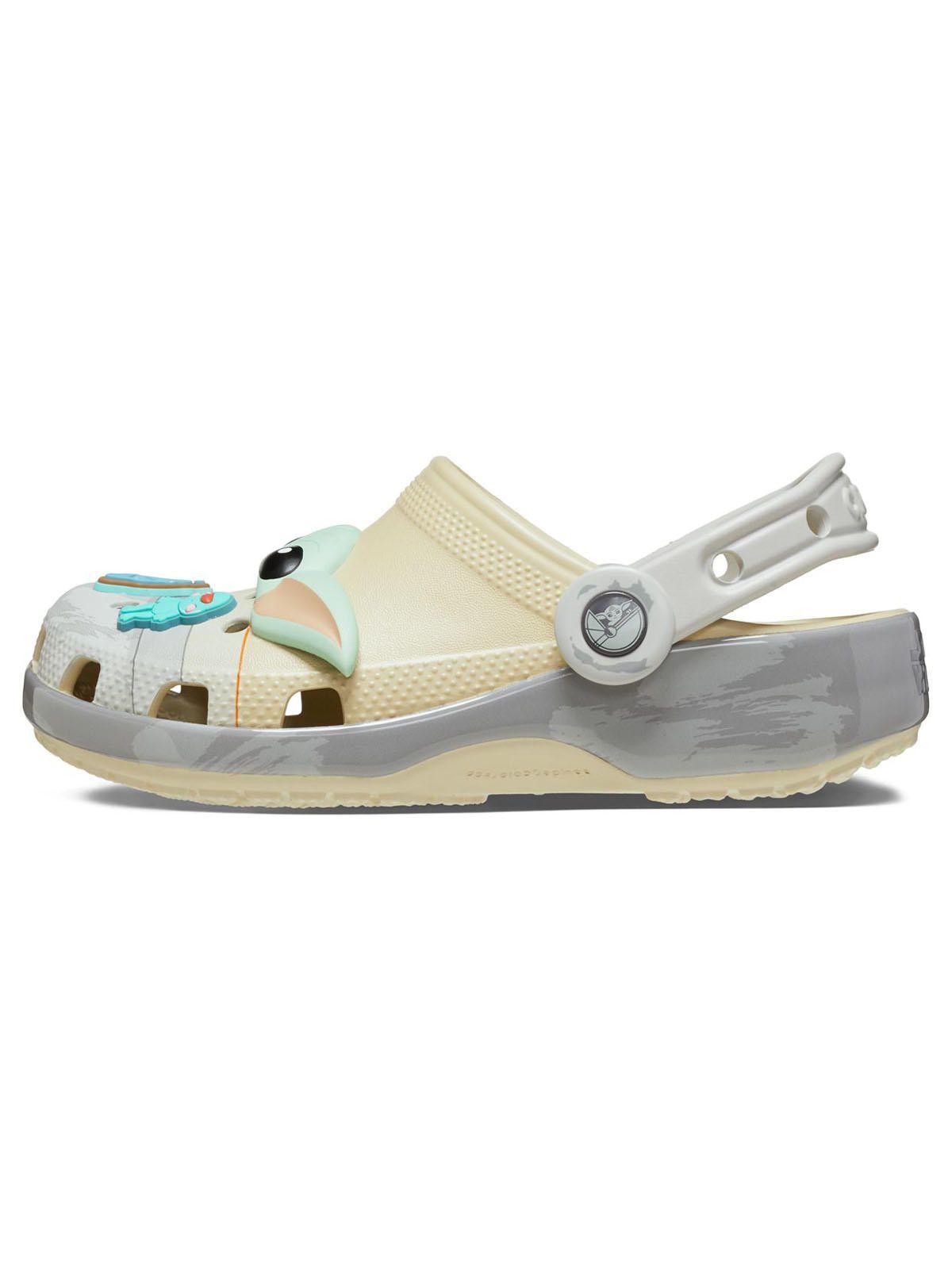 Zueco Crocs Niño Classic Grogu Clog K Beige-1
