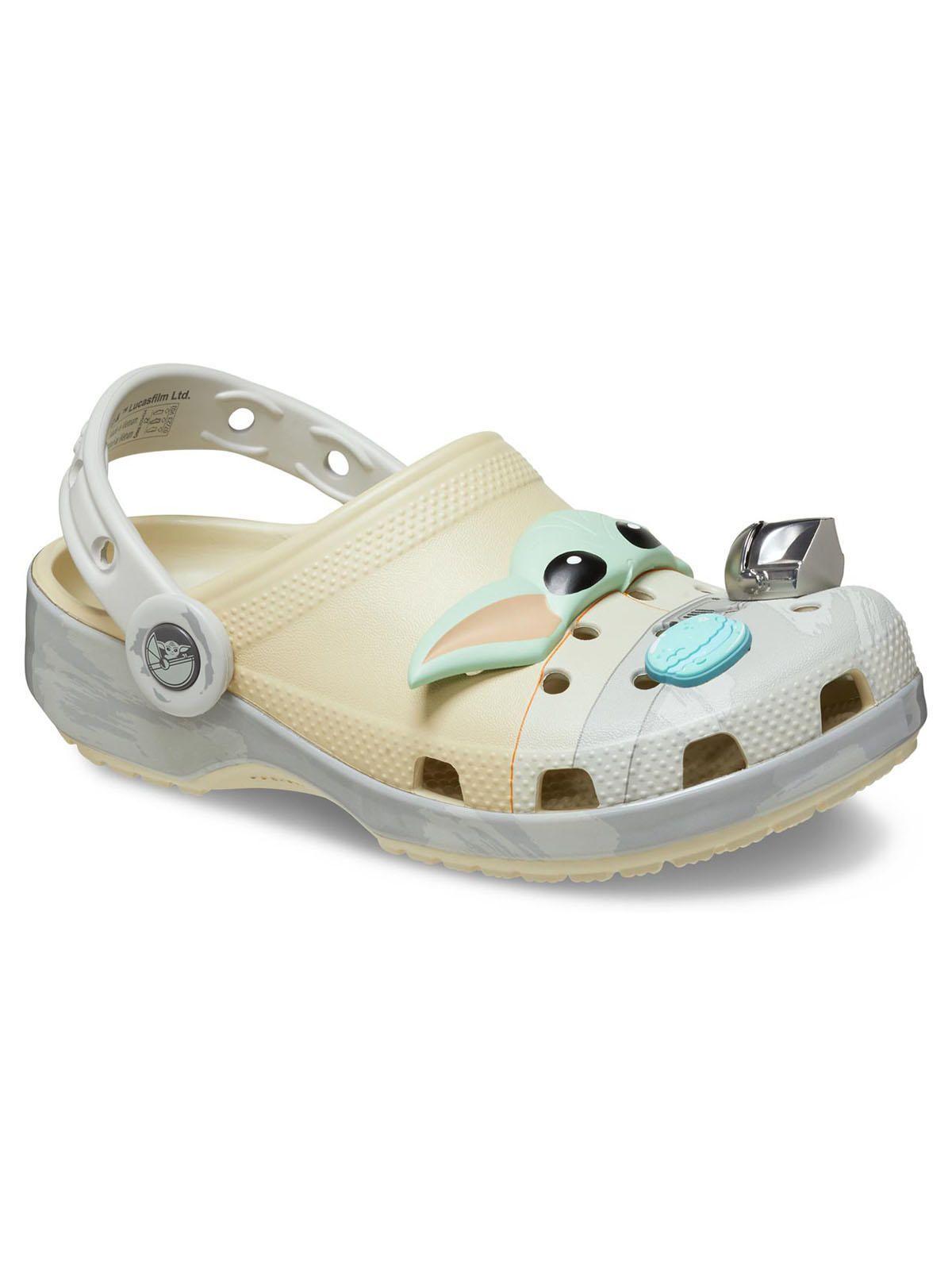Zueco Crocs Niño Classic Grogu Clog K Beige-6