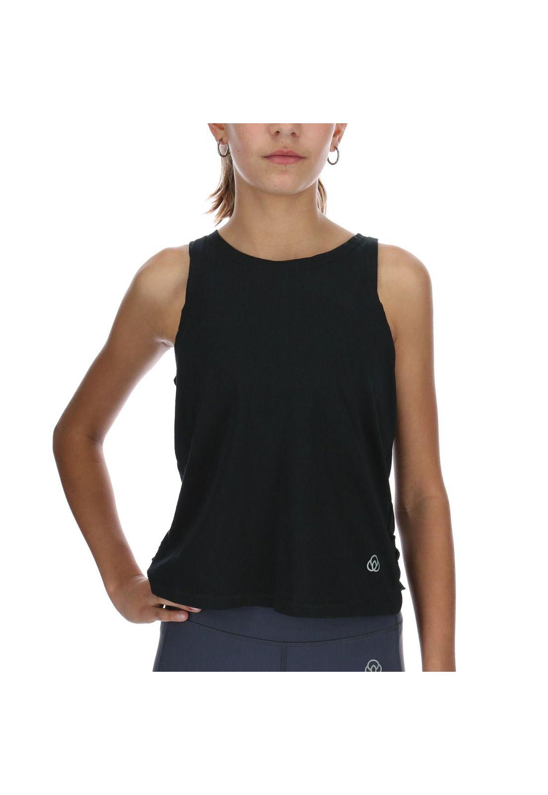 Polera S/M Knot Tank Negro-0