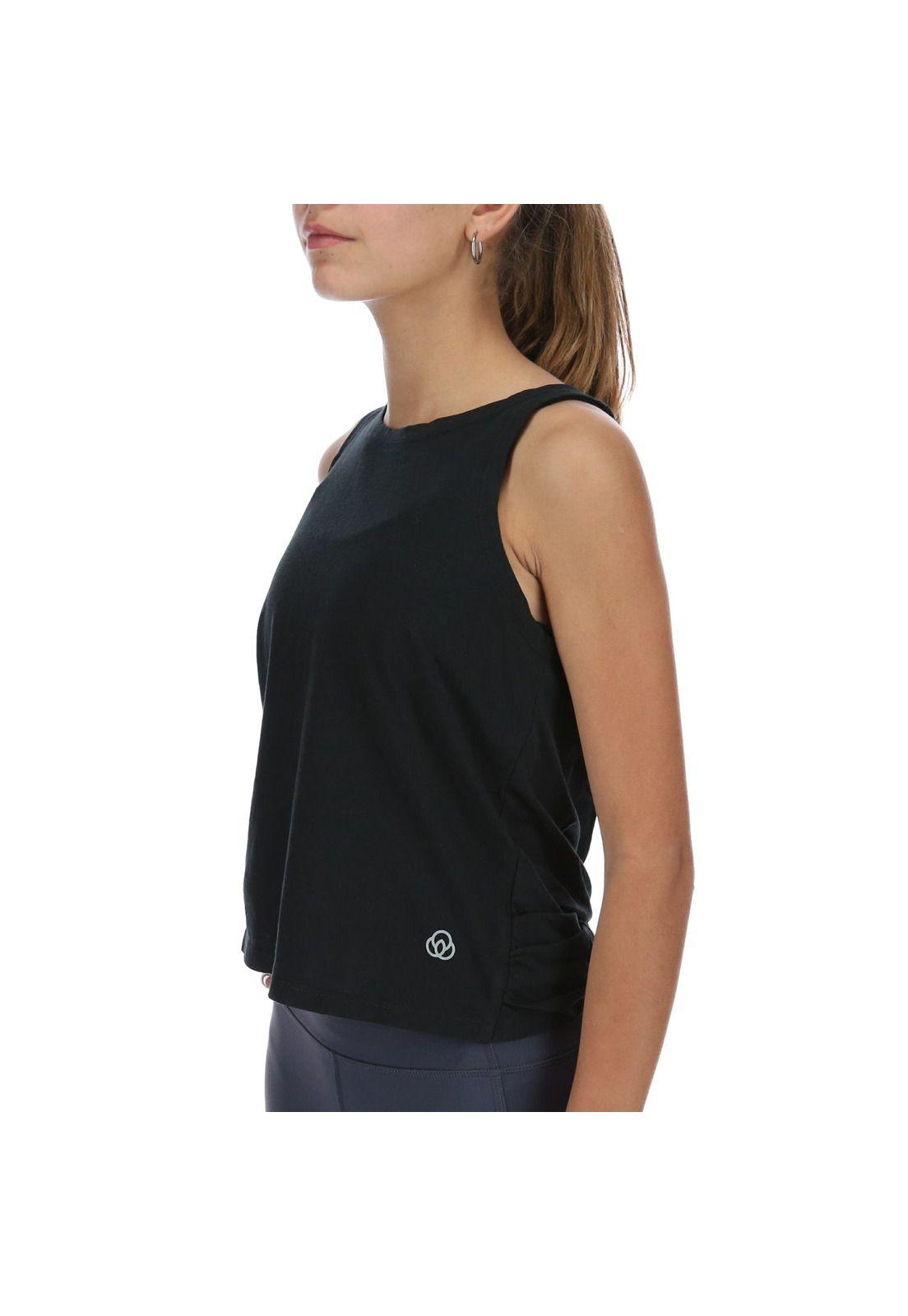 Polera S/M Knot Tank Negro-1
