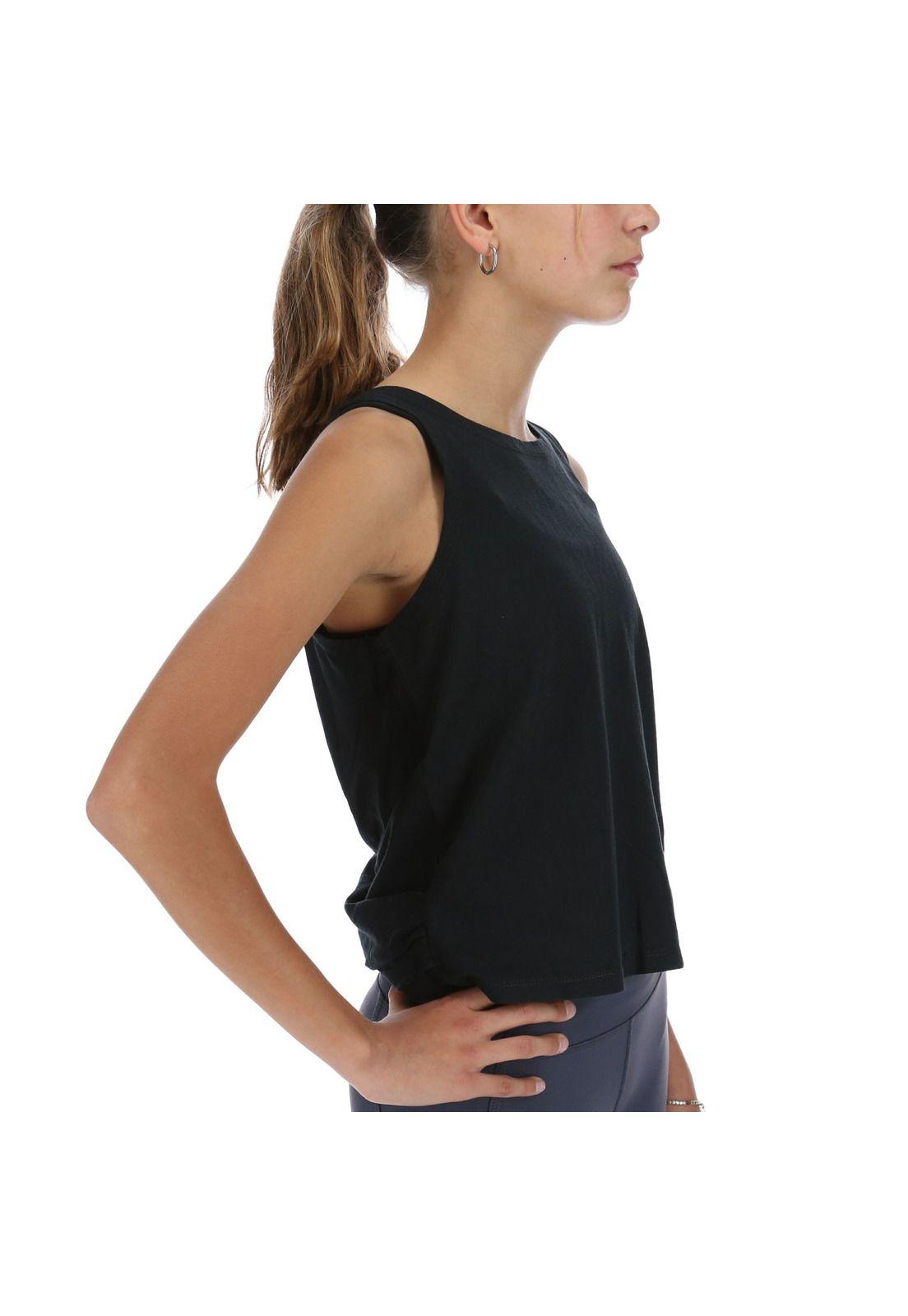 Polera S/M Knot Tank Negro-3