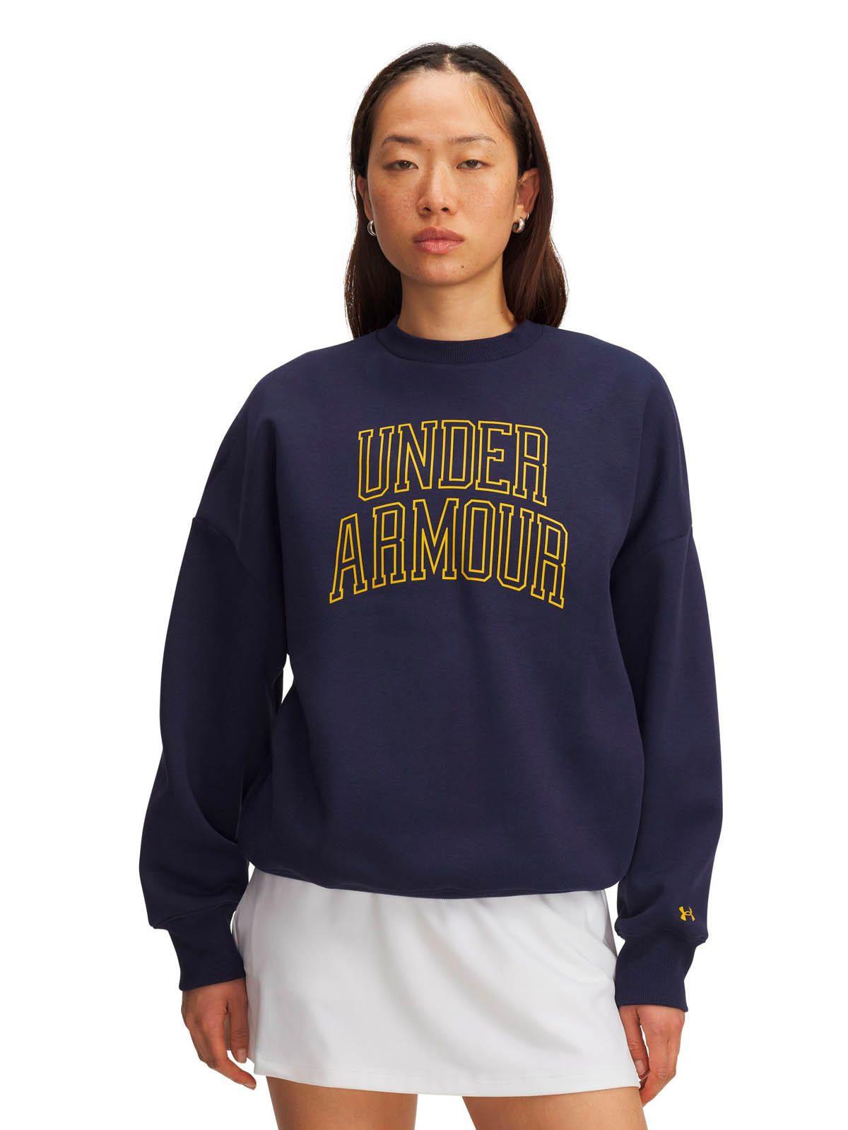 Polerón Lifestyle mujer Rival Oversized Varsity Azul -0
