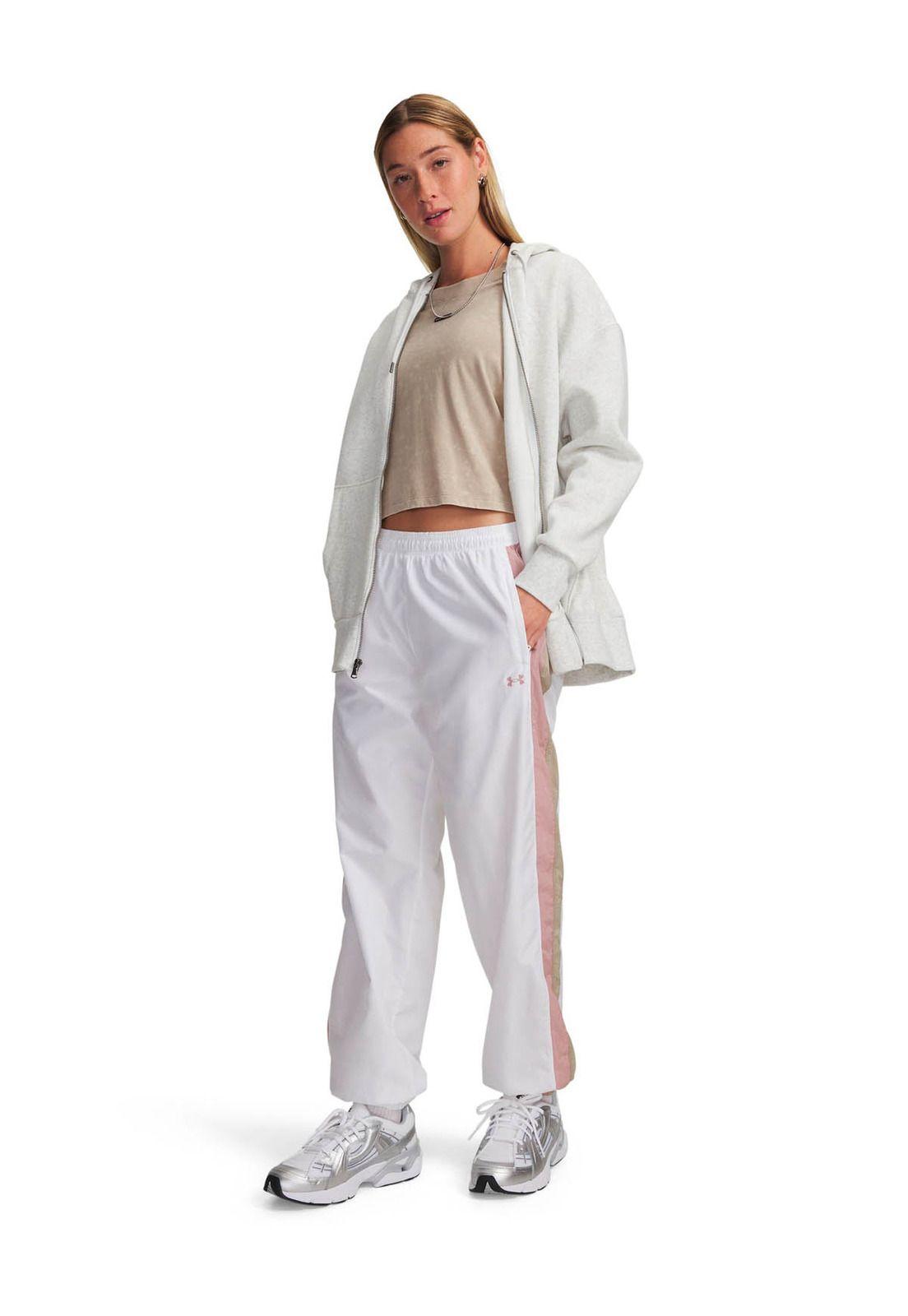 Pantalón Lifestyle para mujer Icon Crinkle blanco -3