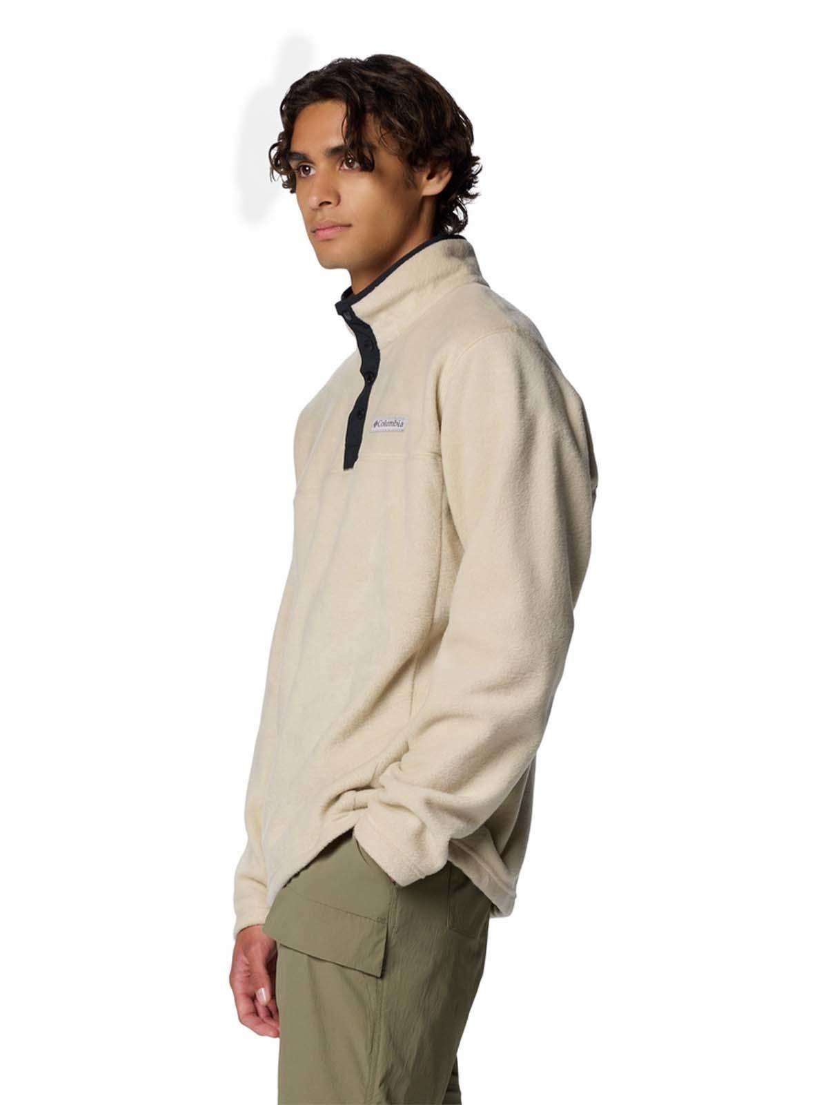 Polar Hombre Steens Mountain Half Zip Beige-3