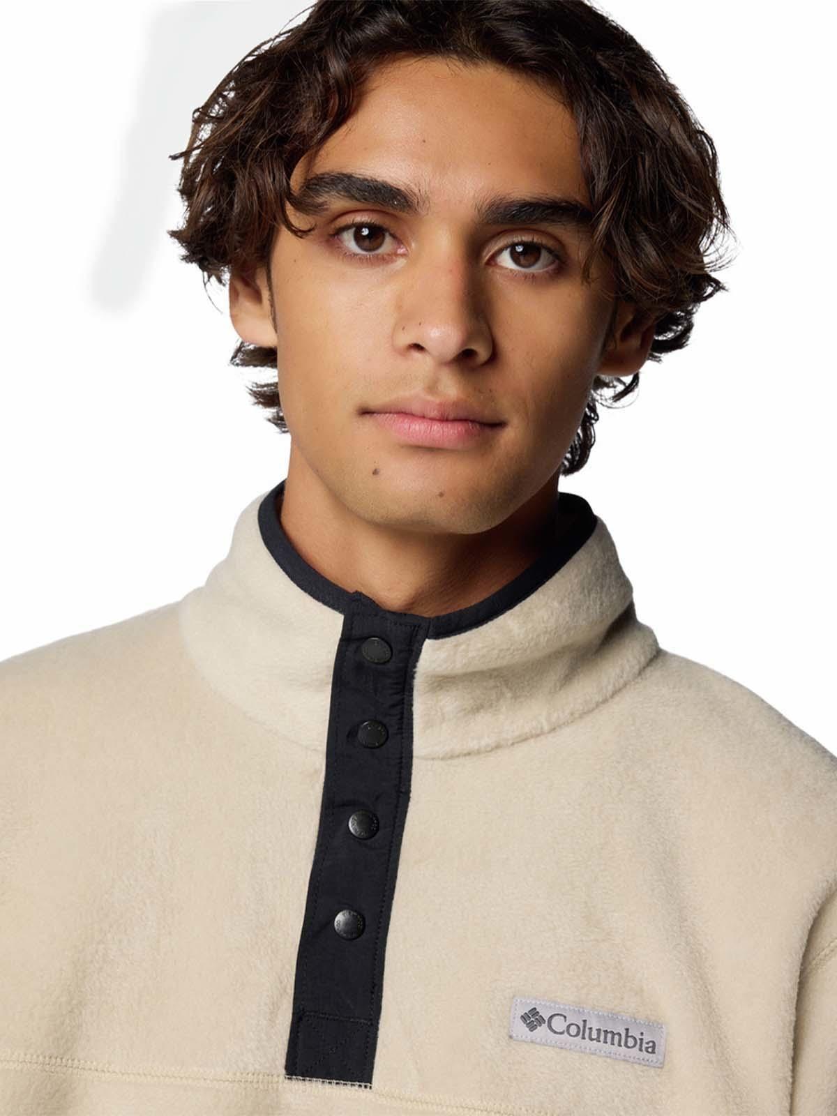 Polar Hombre Steens Mountain Half Zip Beige-4