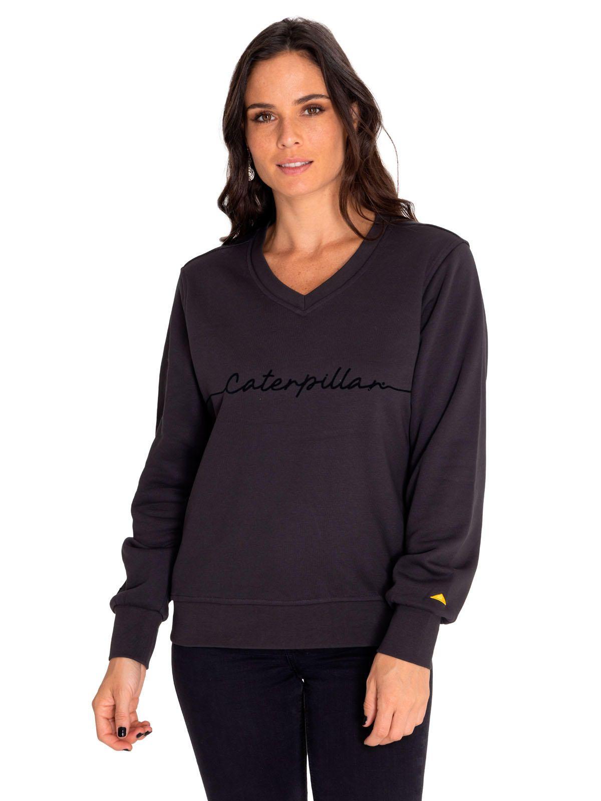 Polerón Mujer Script Sweatshirt Negro-0
