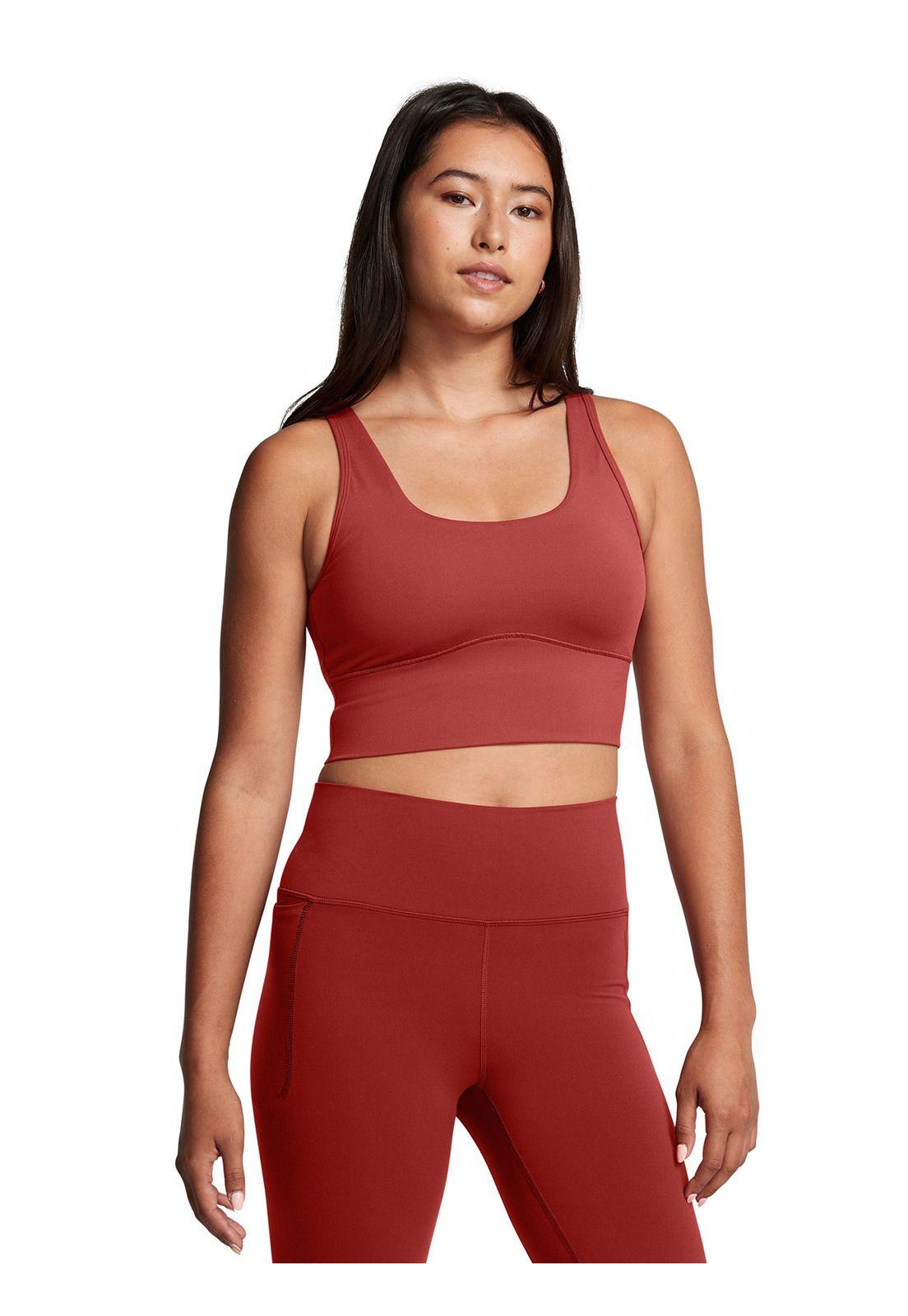 Polera sin mangas Crop Mridn mujer Naranjo-0