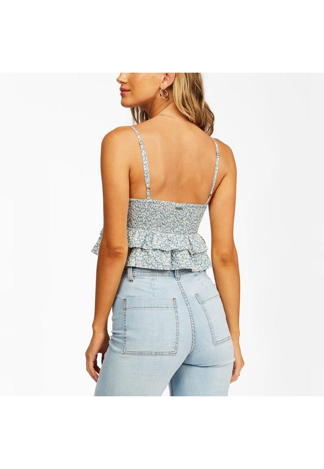 Blusa S/M Mujer Stay Cool Celeste-2