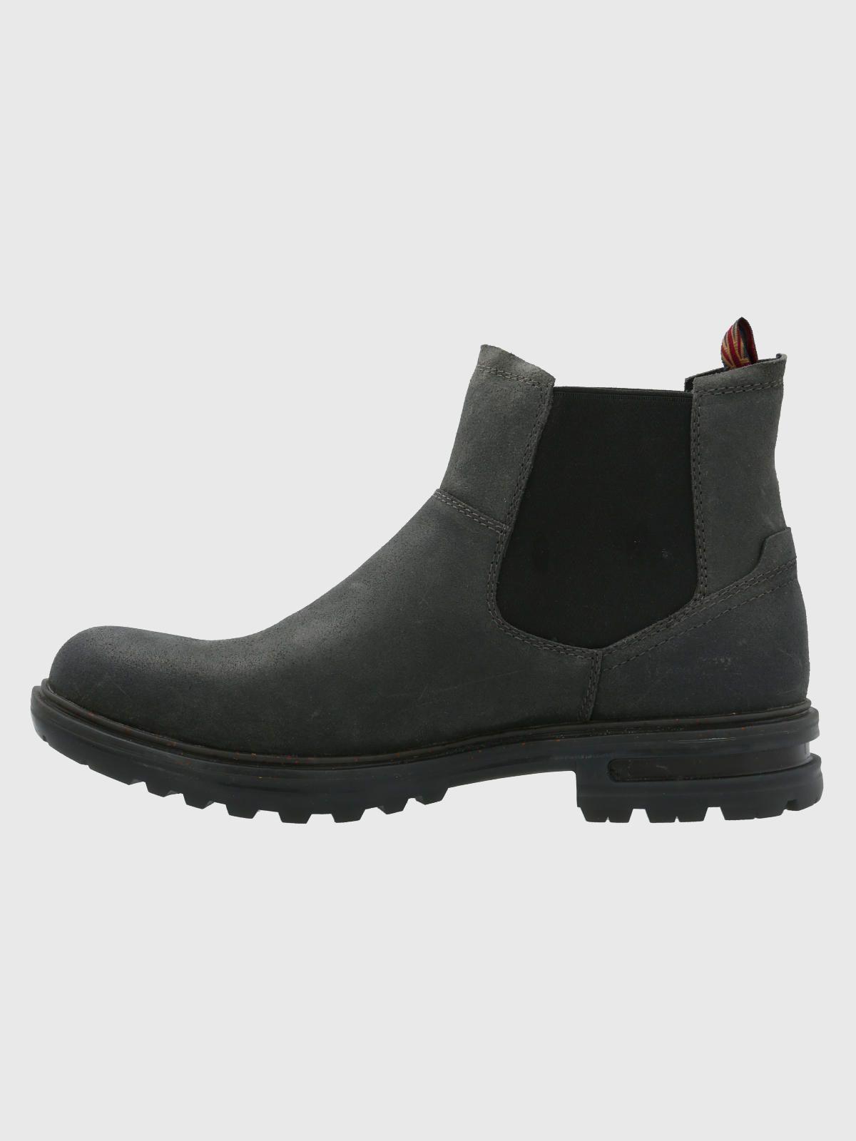 Botín Cuero Hombre Indro Gris Oscuro-4