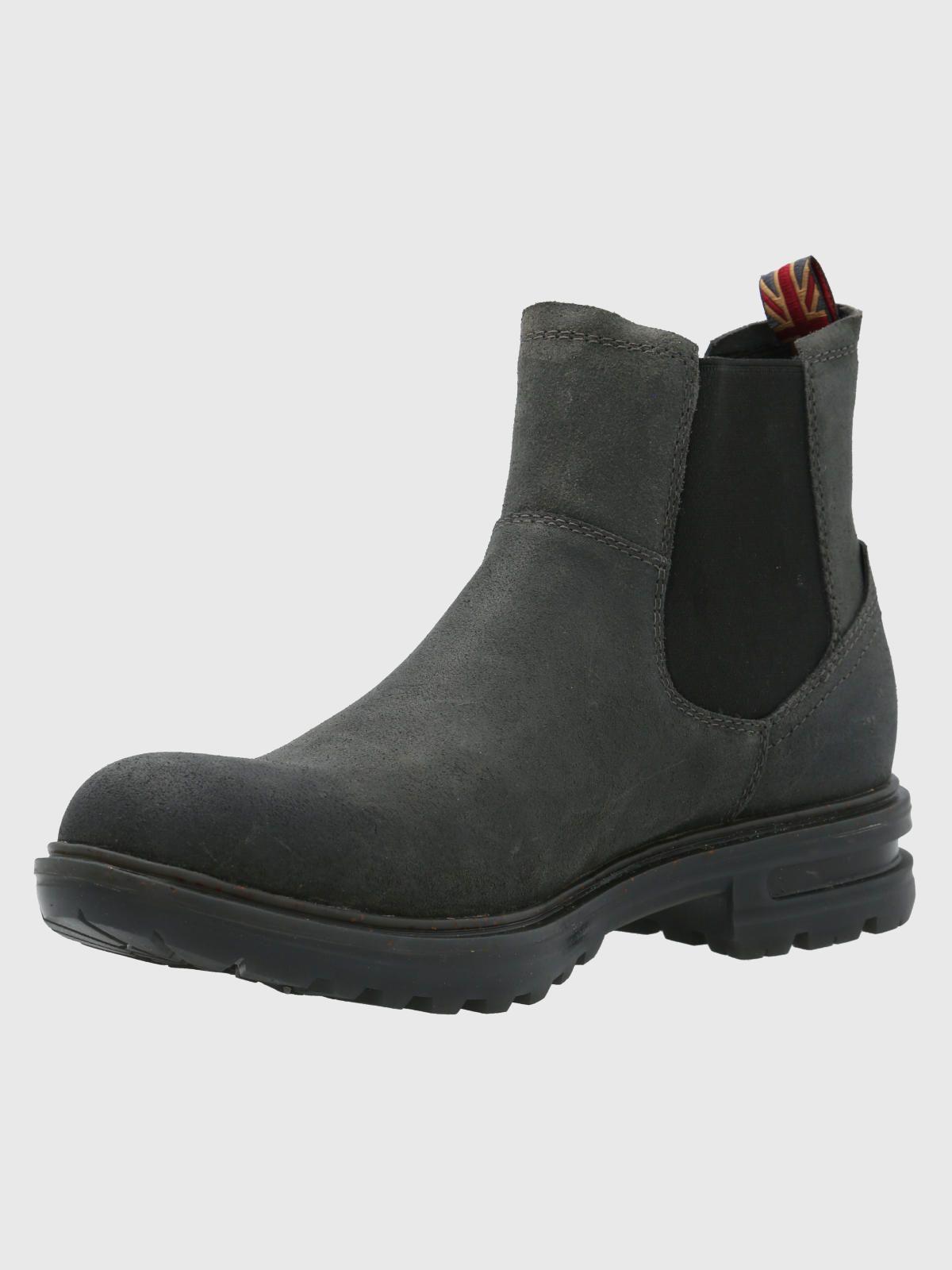 Botín Cuero Hombre Indro Gris Oscuro-5