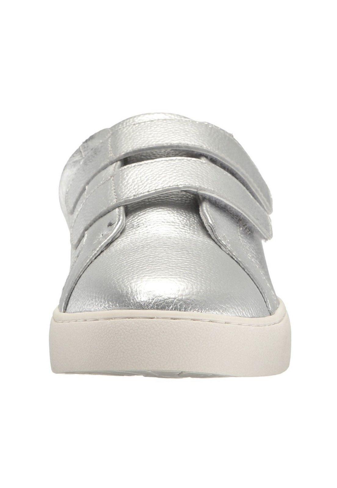 Zapatilla Cuero Poeton Plateado Mujer-3