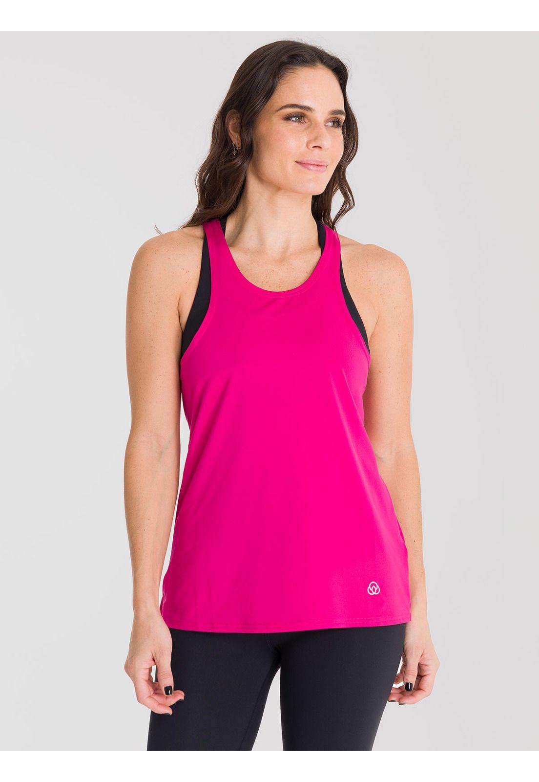 Polera deportiva Mujer Tank Cloe Fucsia-0