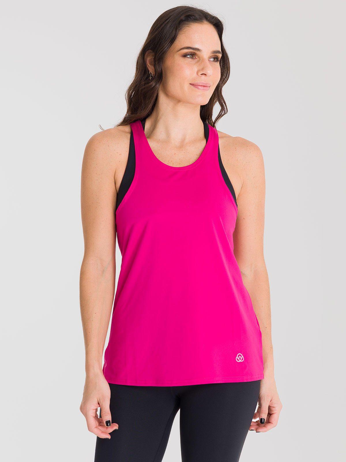 Polera deportiva Mujer Tank Cloe Fucsia-0
