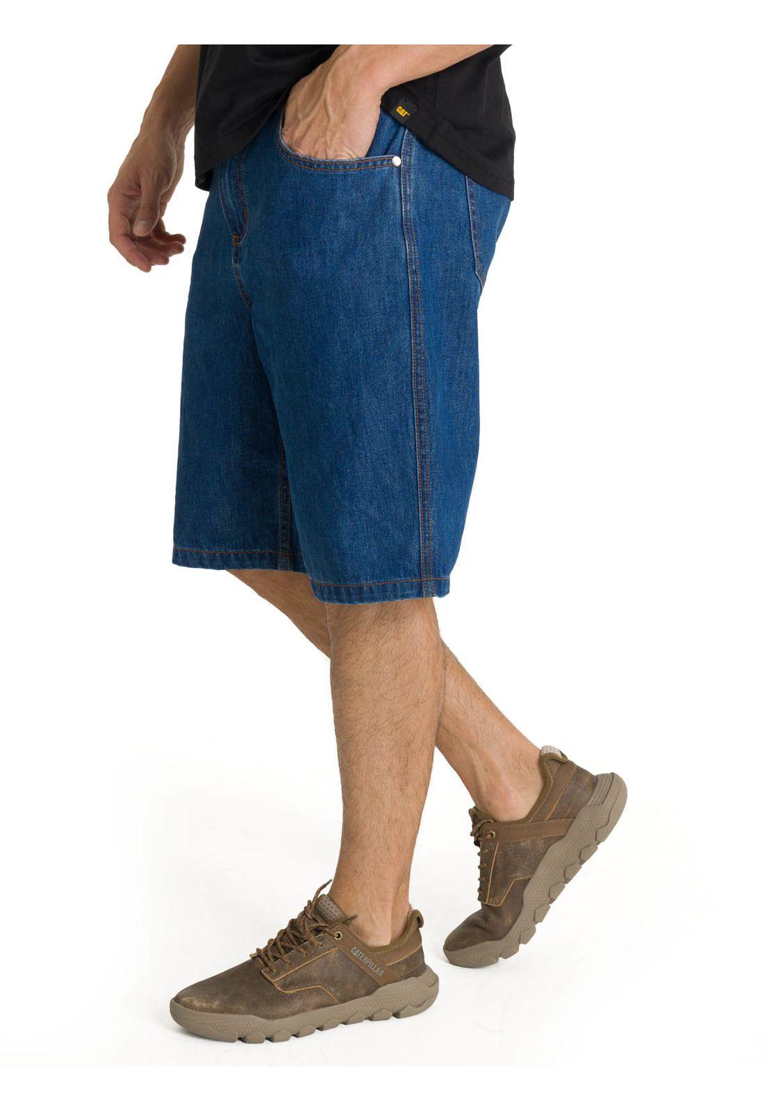 Short Denim Hombre Utility Azul-0