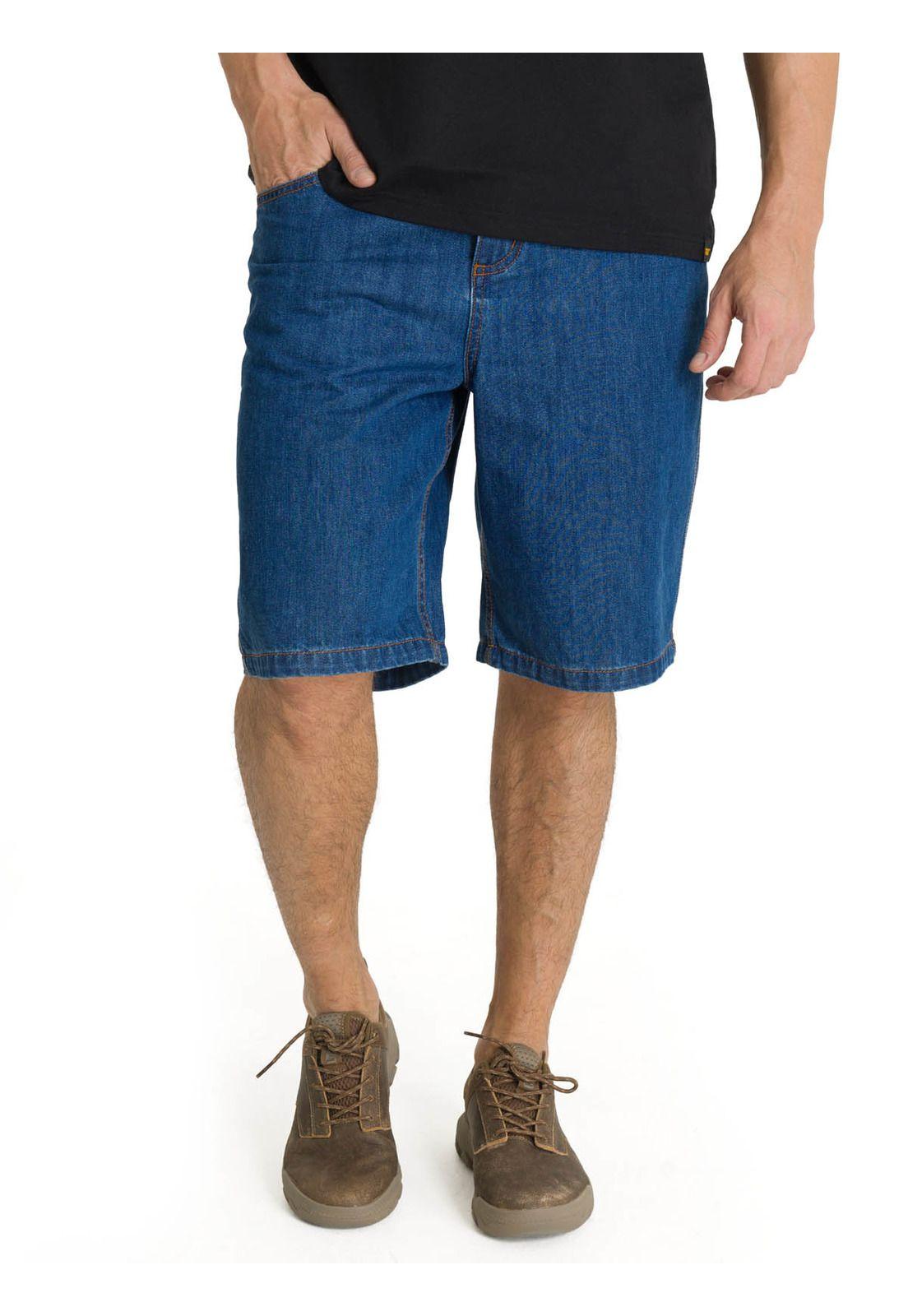 Short Denim Hombre Utility Azul-1