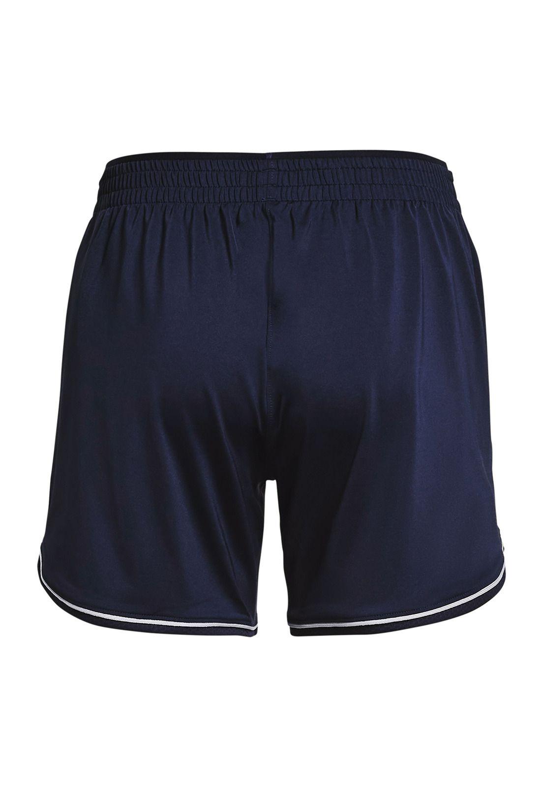 Shorts UA Knit para Mujer Azul Marino-1