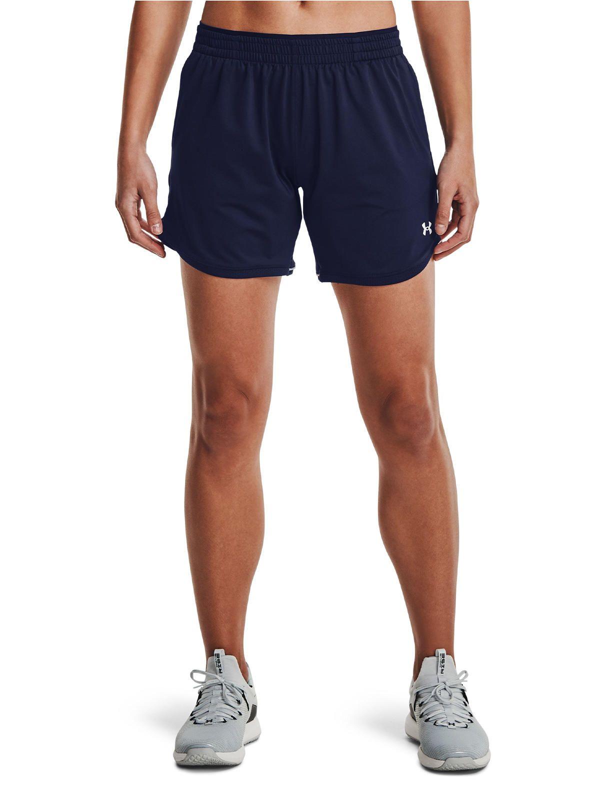 Shorts UA Knit para Mujer Azul Marino-3