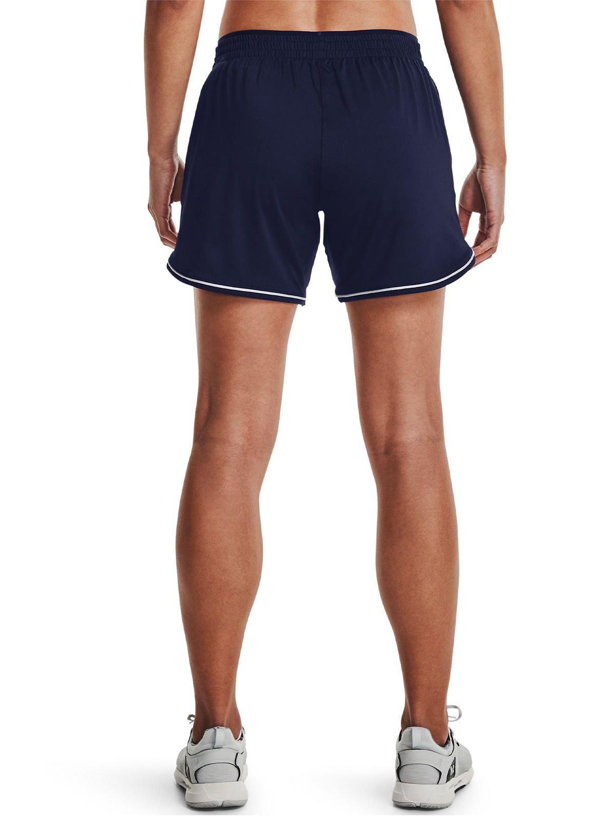 Shorts UA Knit para Mujer Azul Marino-4