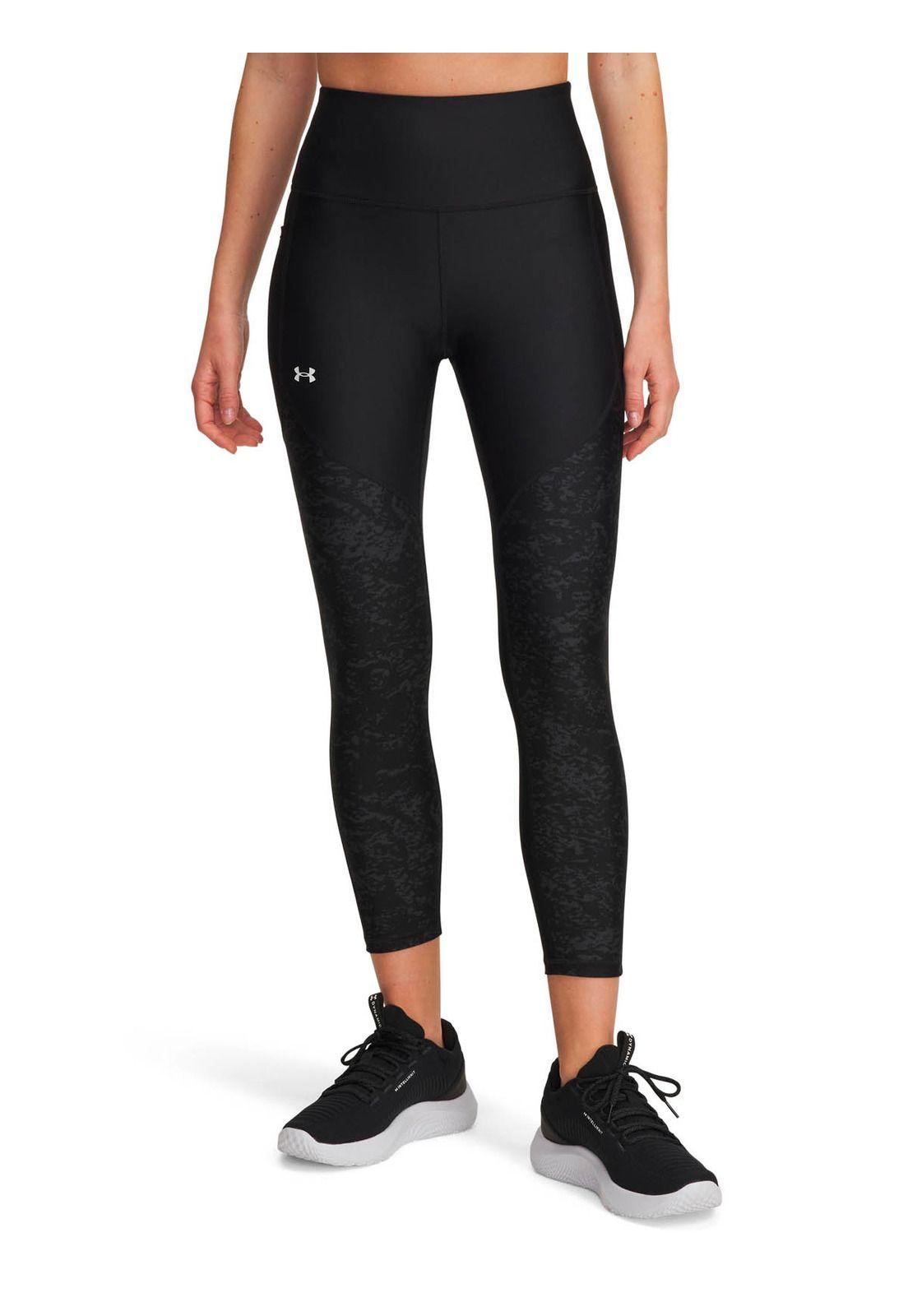 Calza Training para mujer Tech Printed Panel Negro -0