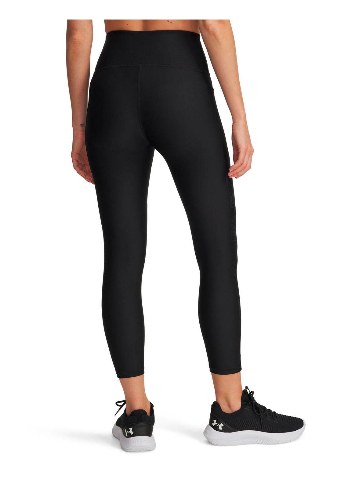 Calza Training para mujer Tech Printed Panel Negro -1