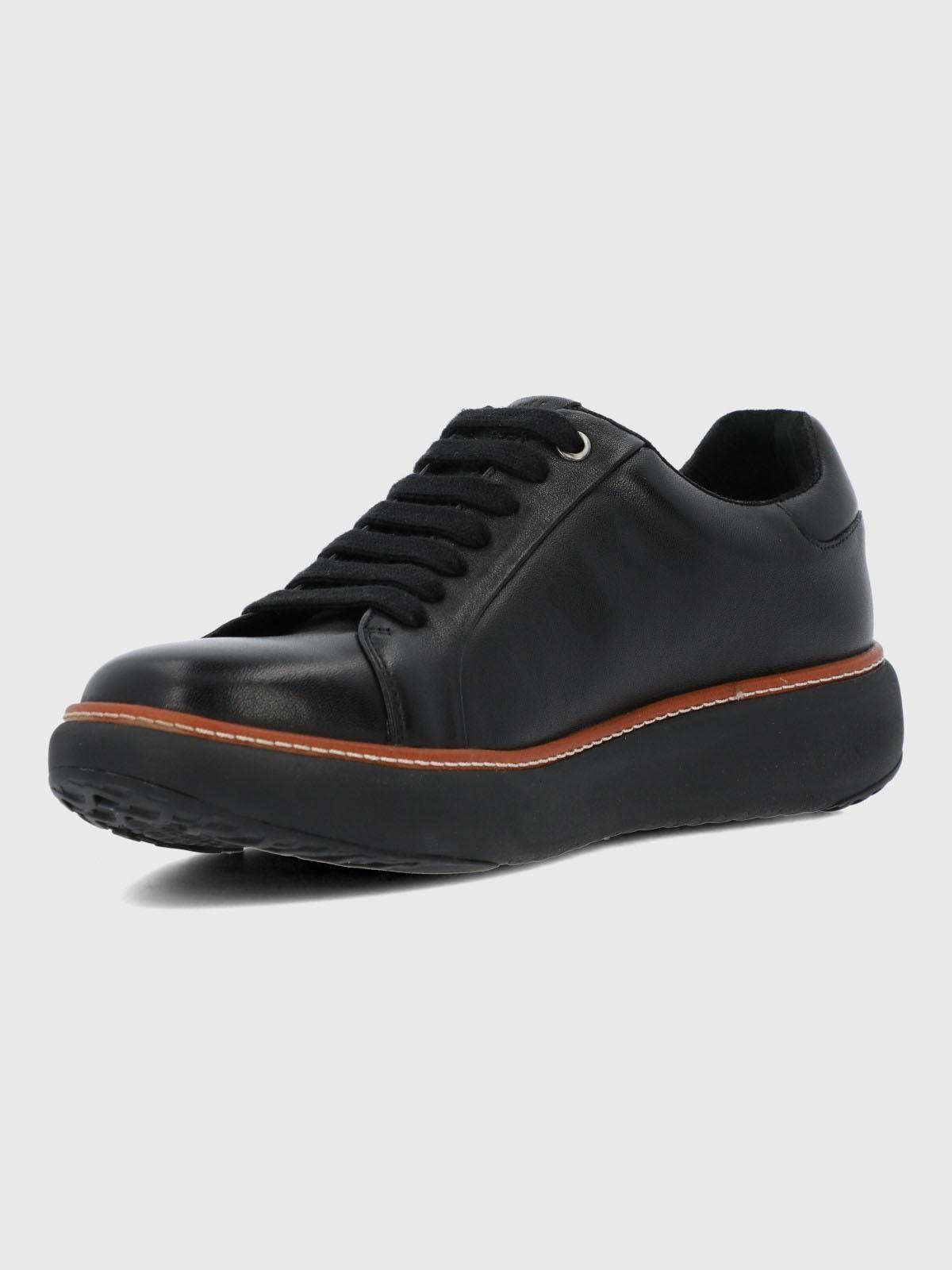 Zapatilla Cuero Hombre Force G Negra-3