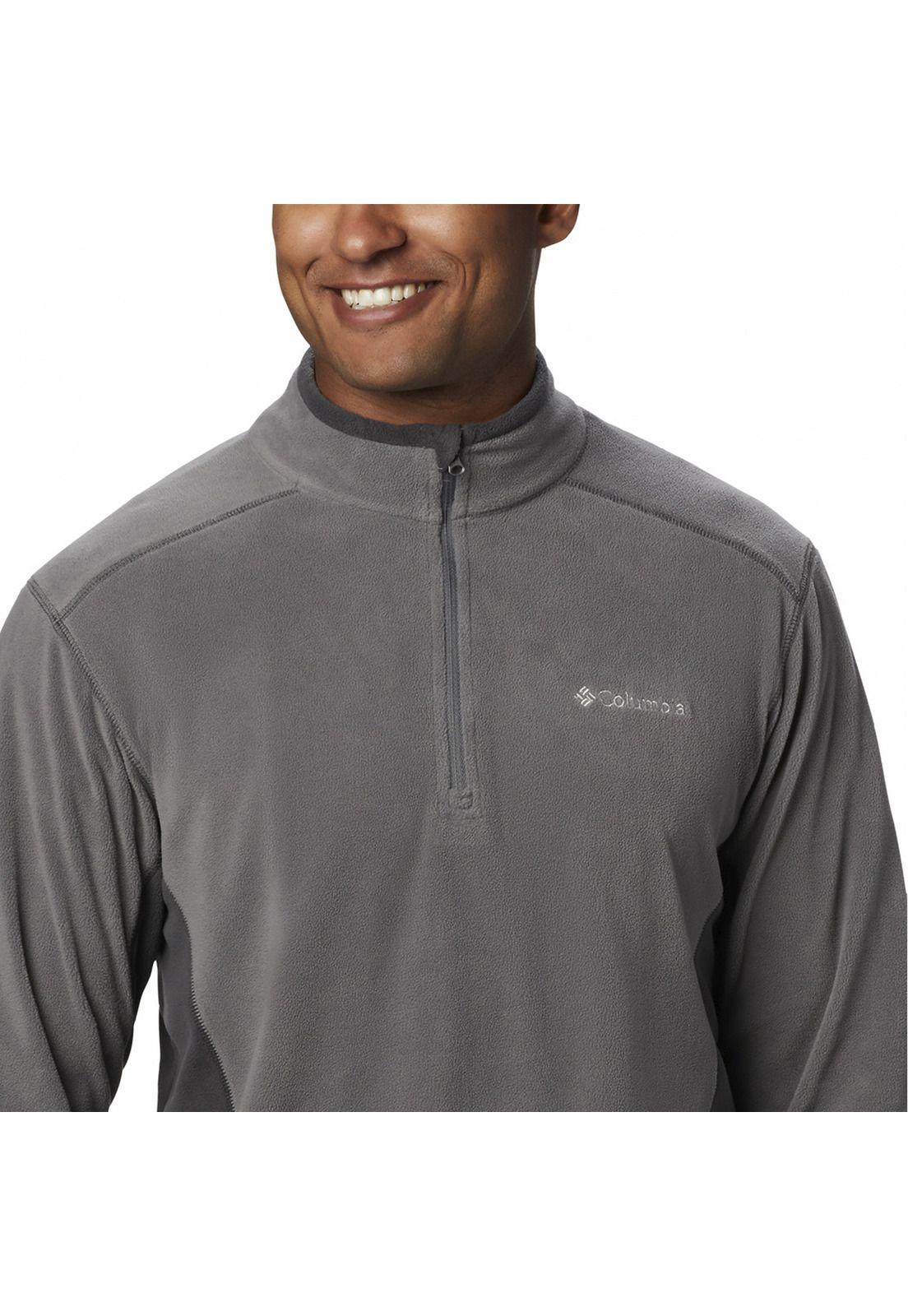 Polar Hombre Klamath Range Half Zip Gris-4