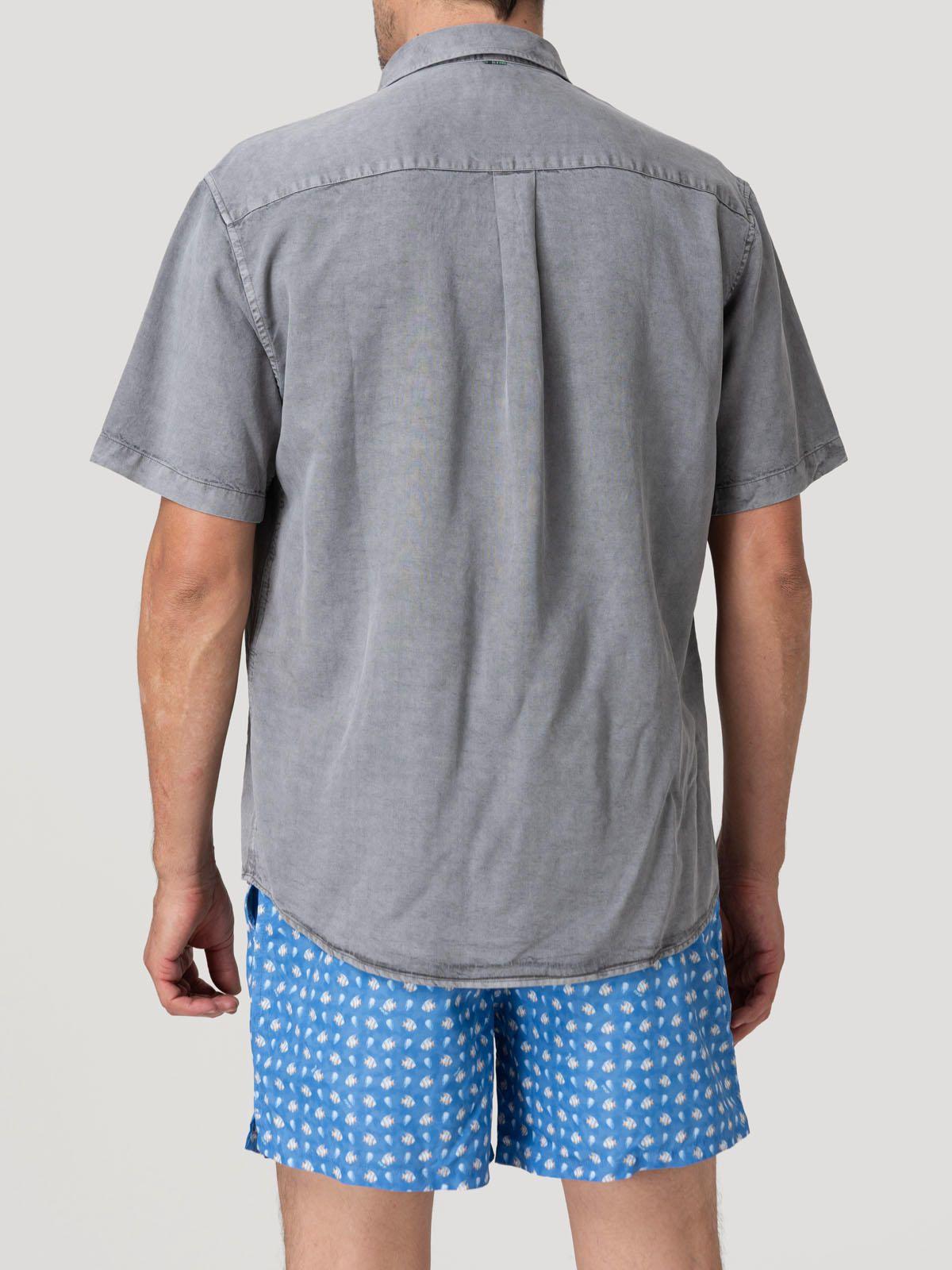 Camisa Tencel Hombre Tenpro Azul-5
