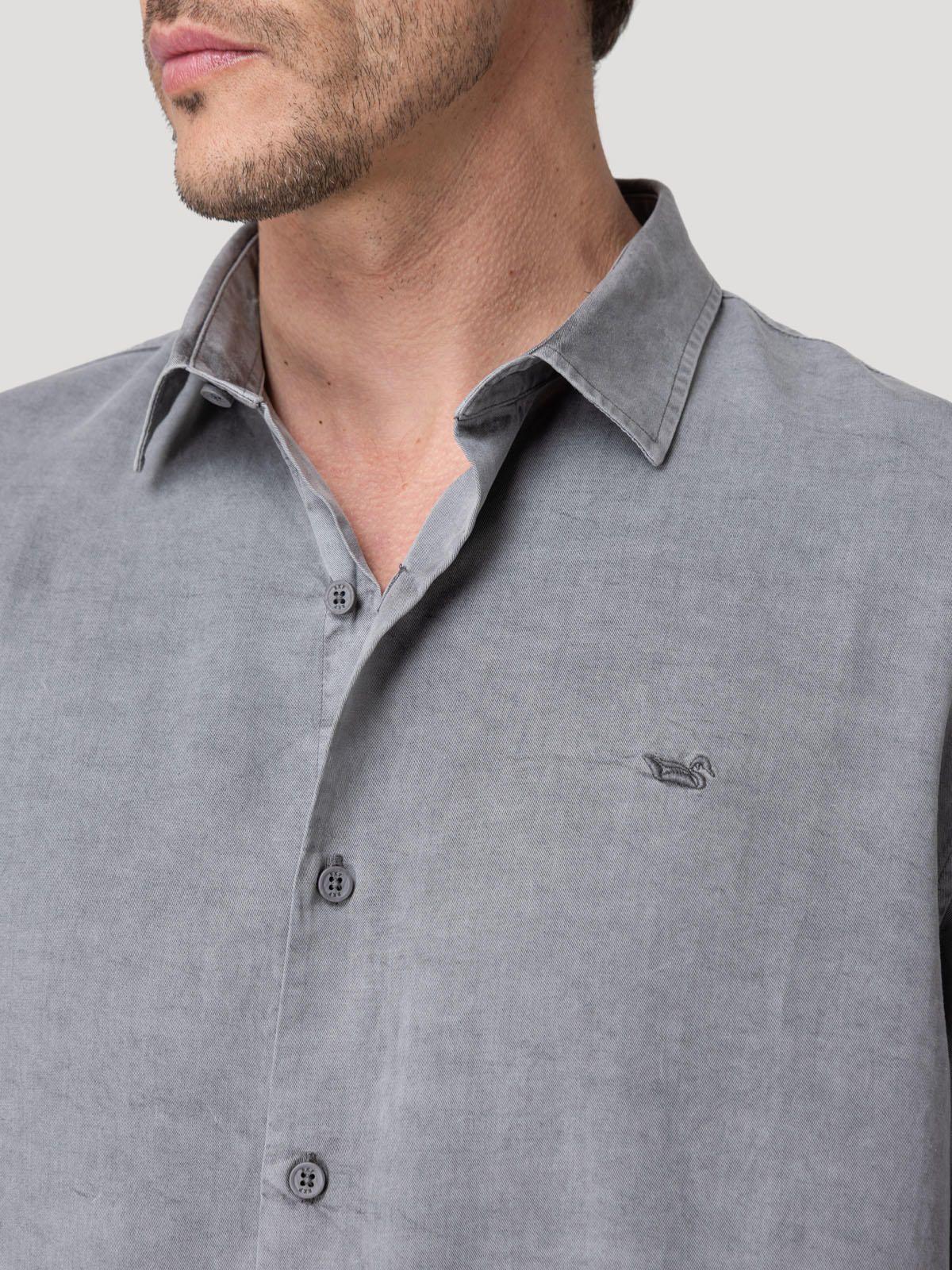 Camisa Tencel Hombre Tenpro Azul-6
