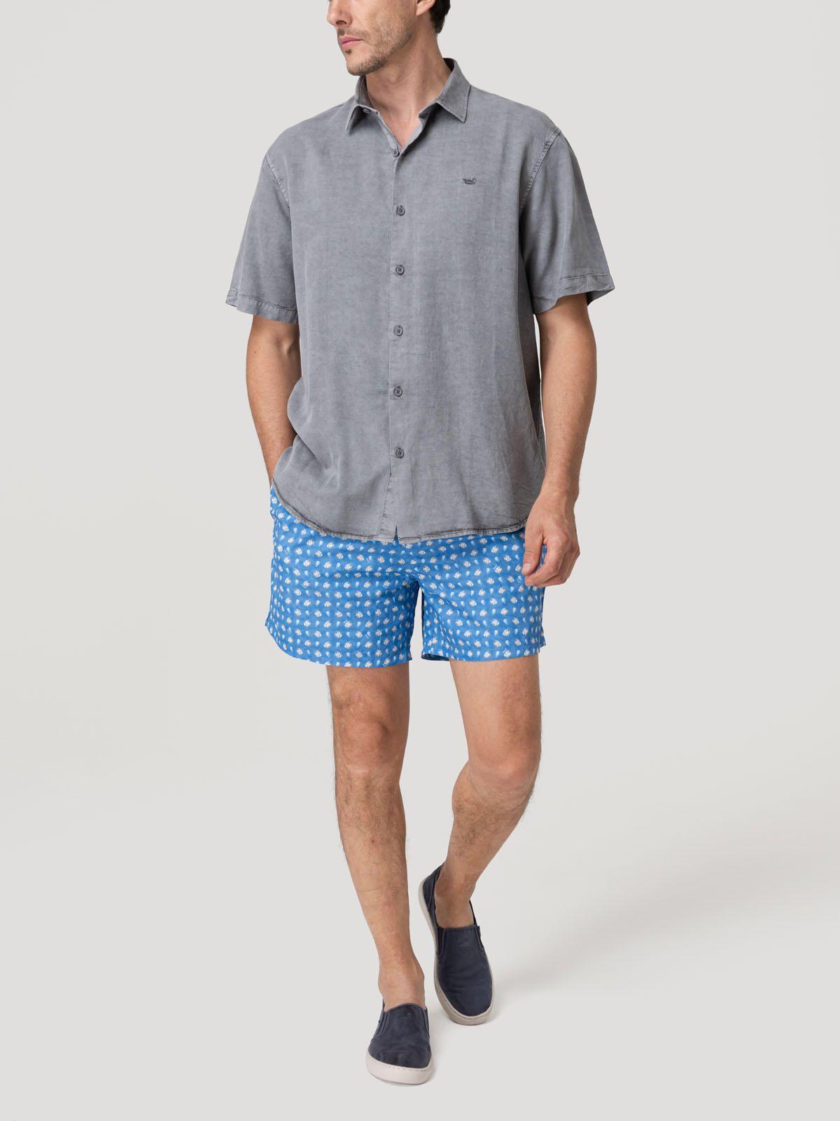 Camisa Tencel Hombre Tenpro Azul-7
