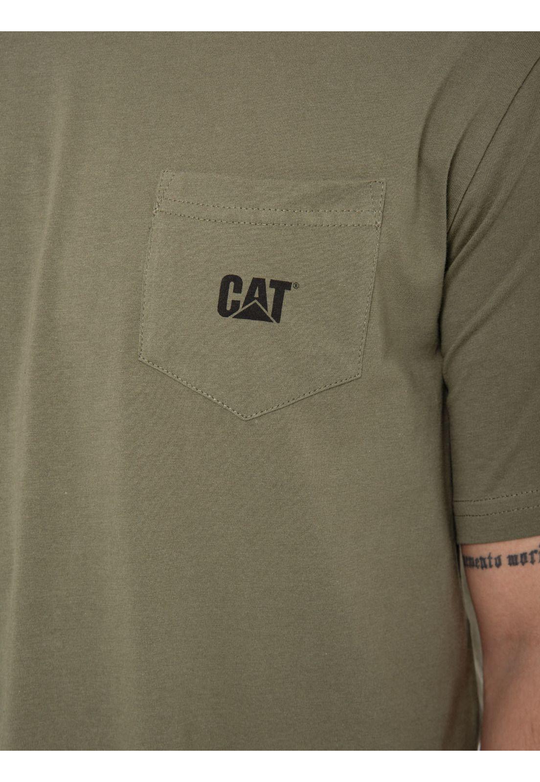 Polera Manga Corta Hombre Foundation Pocket Verde-4