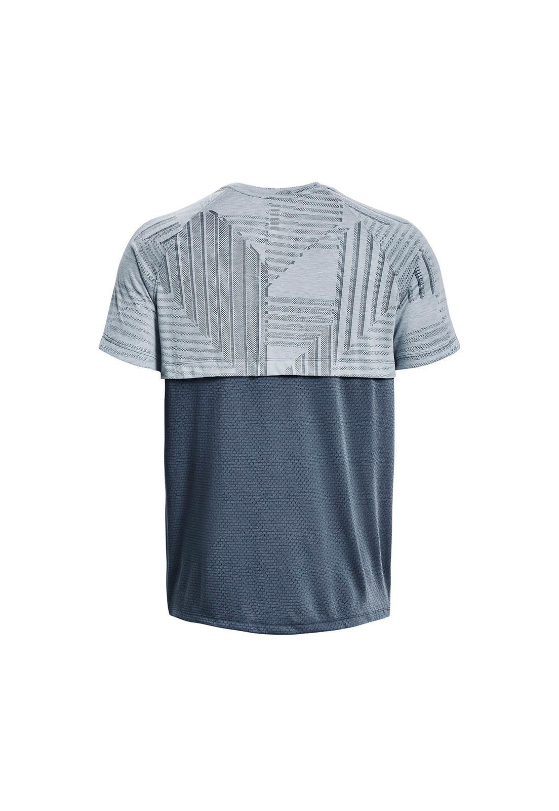 Polera M/C Train Streaker Deco Diamond Gris Hombre-1