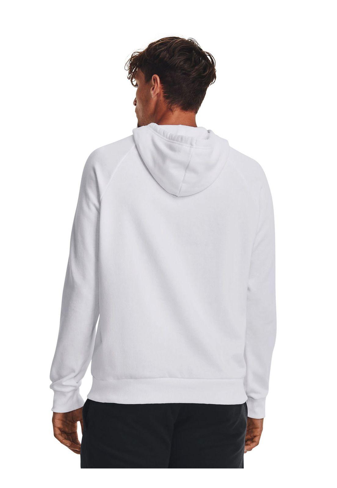 Polerón UA Rival Fleece para hombre Blanco-4