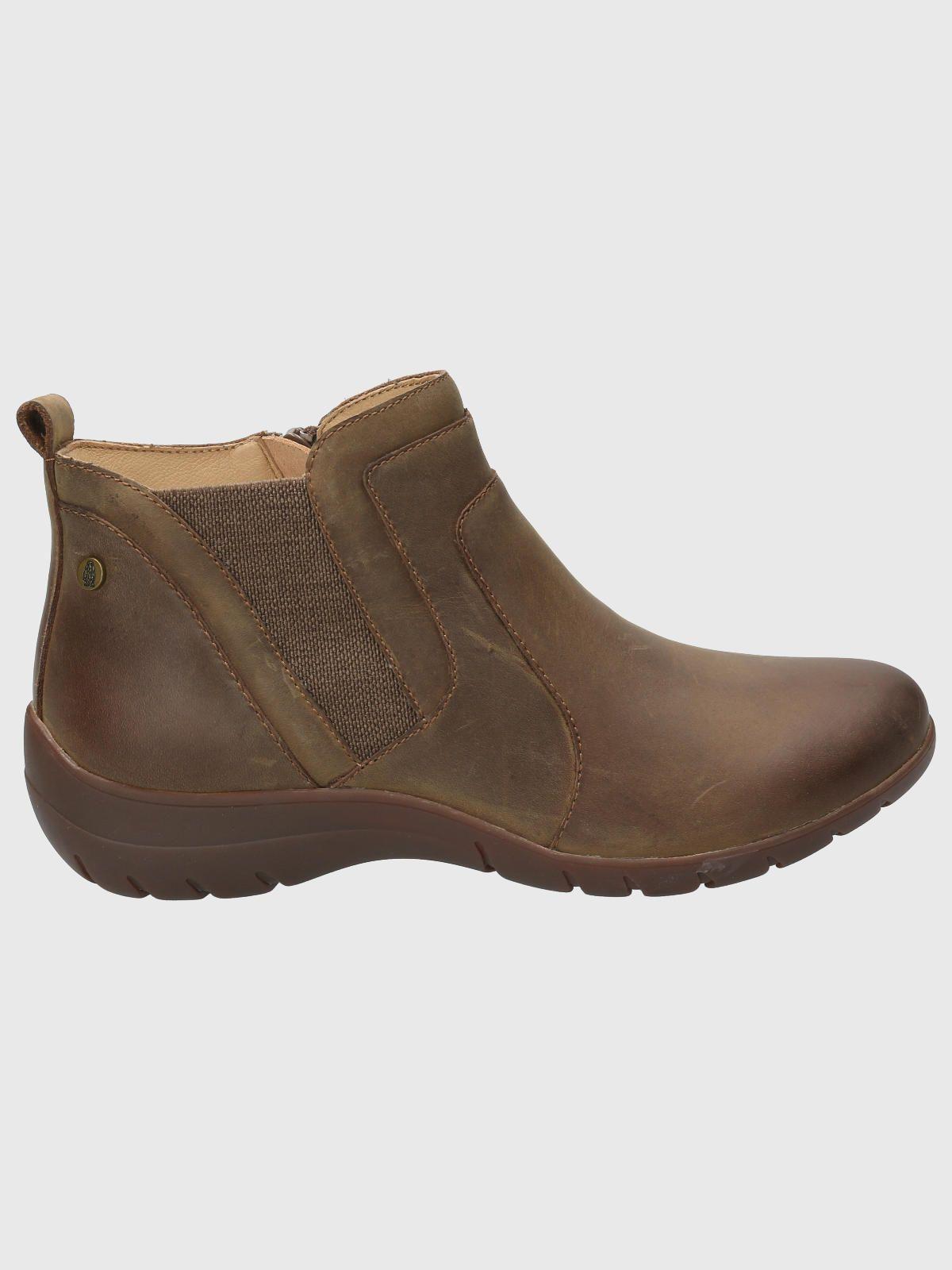 Botin Cuero Mujer Ever Café-1