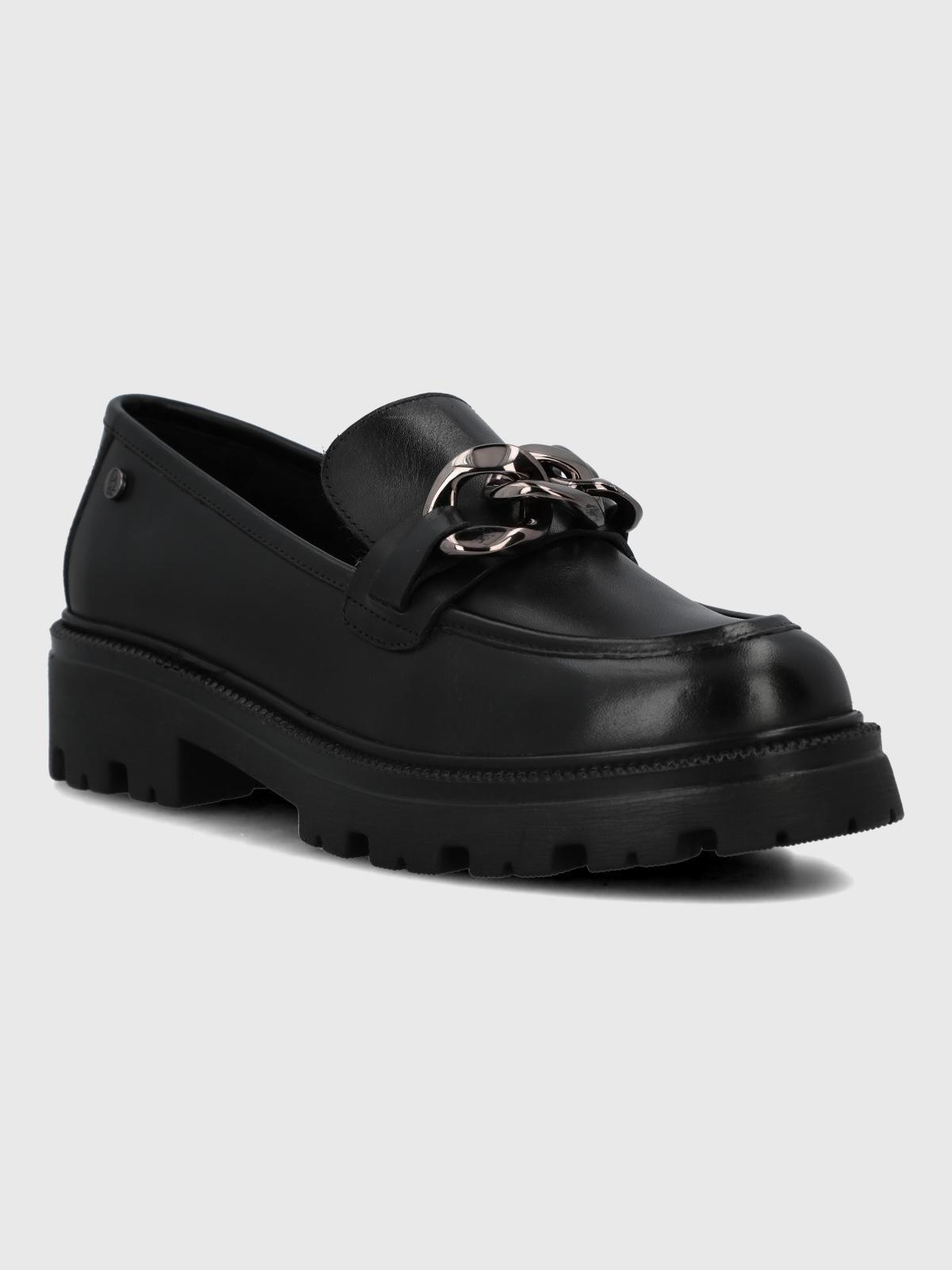 Mocasin Cuero Mujer Lively Negro-0