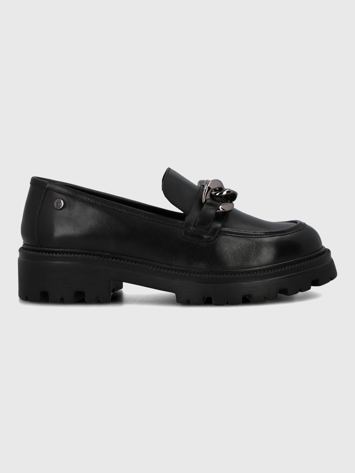 Mocasin Cuero Mujer Lively Negro-1