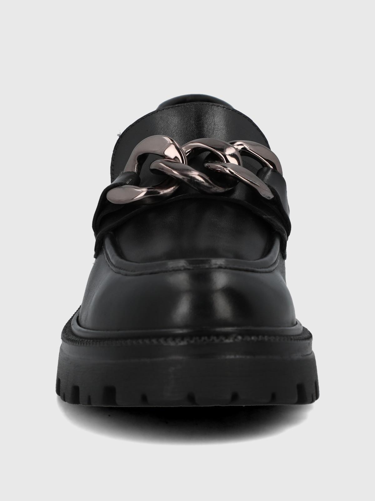 Mocasin Cuero Mujer Lively Negro-3