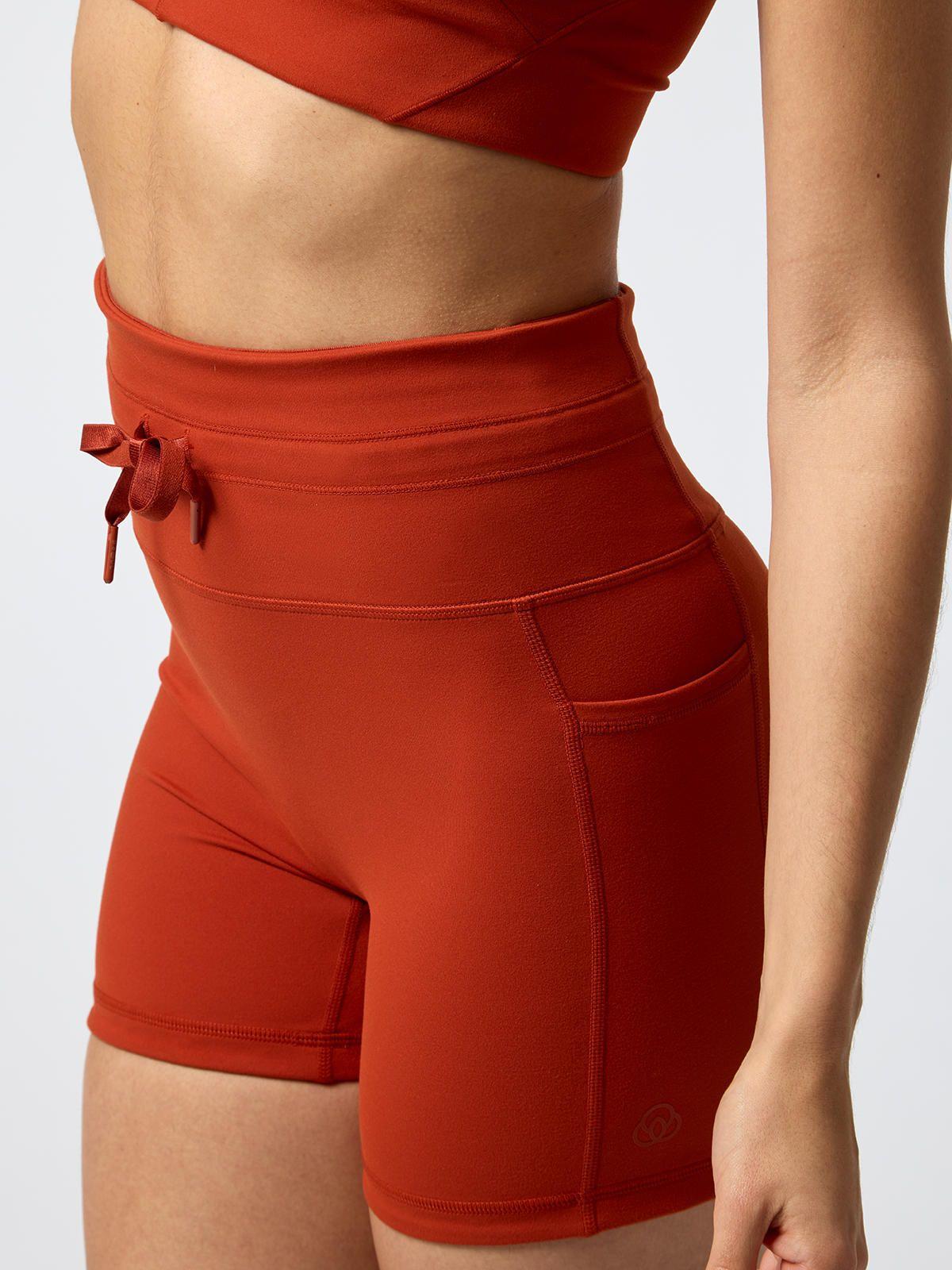 Short Stella Aloe Naranjo Mujer-4