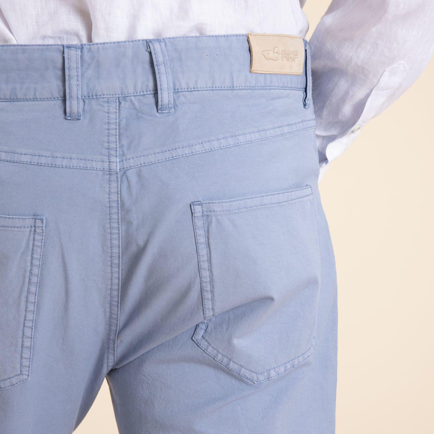 Pantalón Hombre Five Azul-4