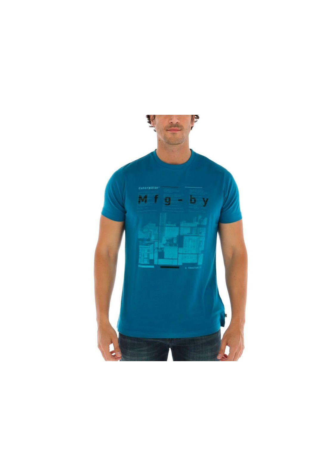 Polera M/C Streets Tee Azul-0